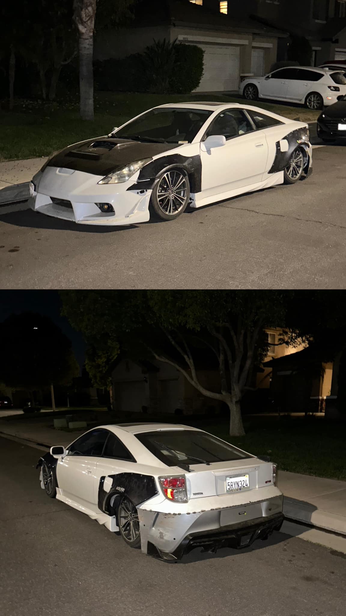 A90 Supra rear bumper with 300zx taillights and Zn6 Rocket Bunny kit