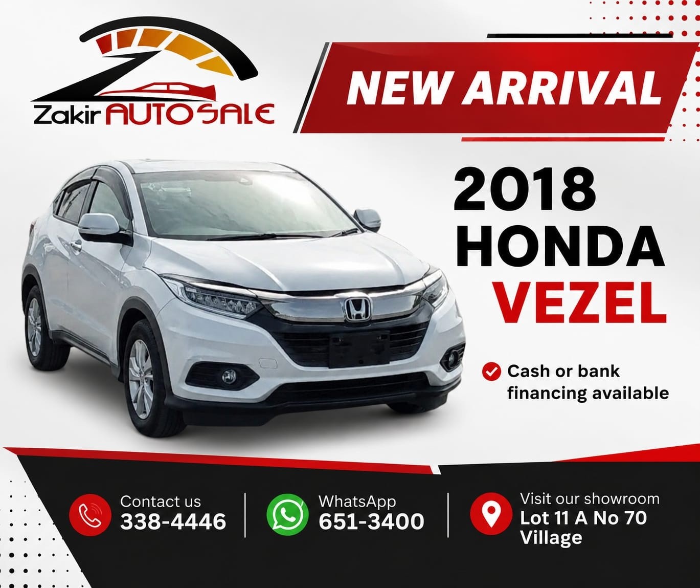 Fresh on the lot! 🚨 Meet the 2018 Honda Vezel – the perfect blend