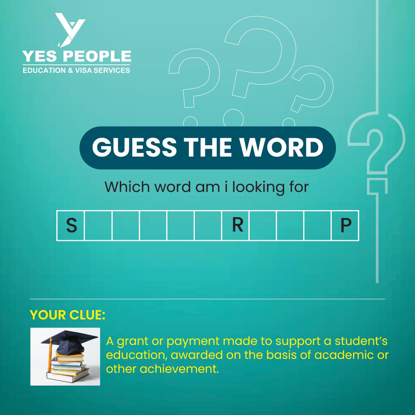 Guess the word... - Yes People Education & Visa Services