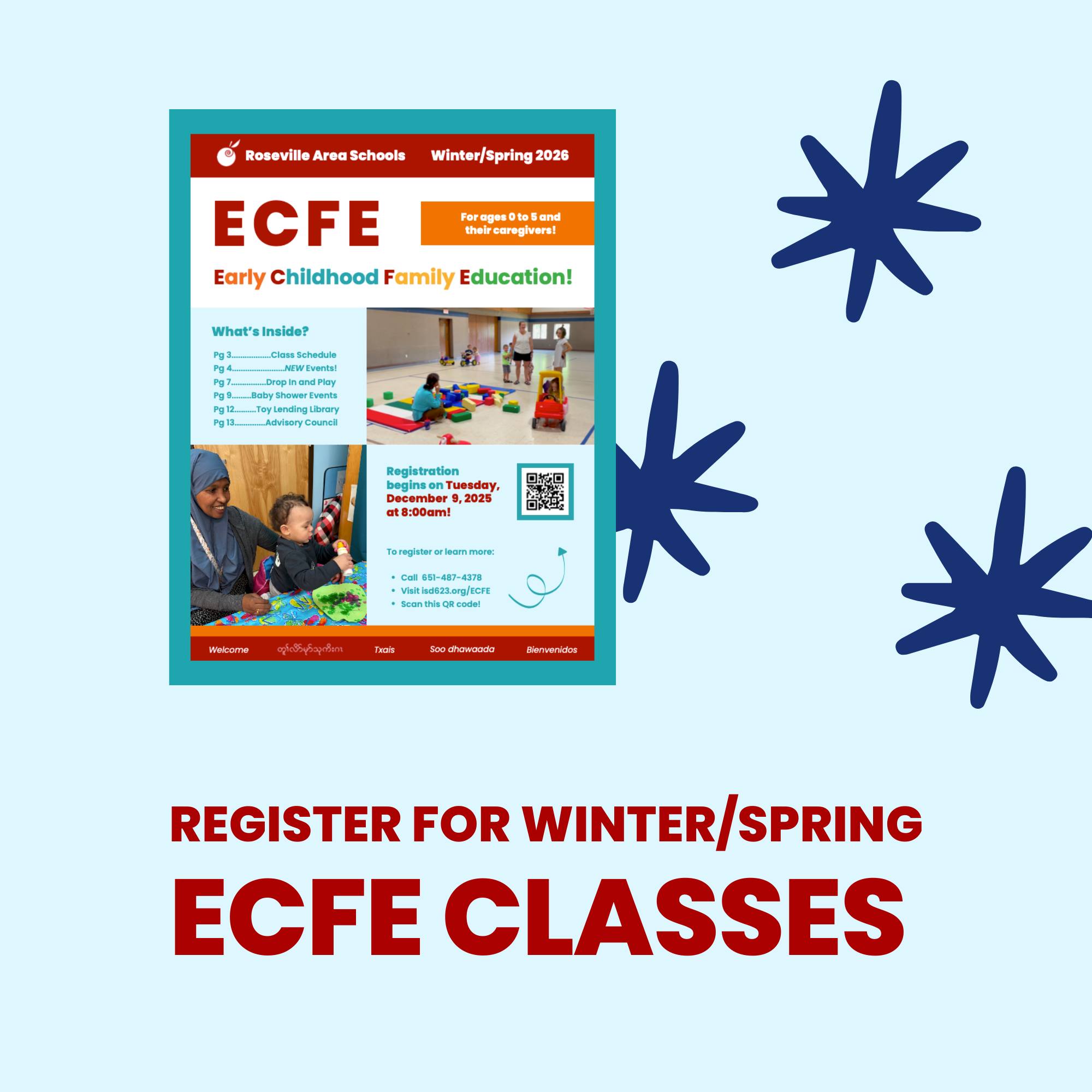 Roseville - Registration is NOW OPEN for winter/spring 2026 Early ...