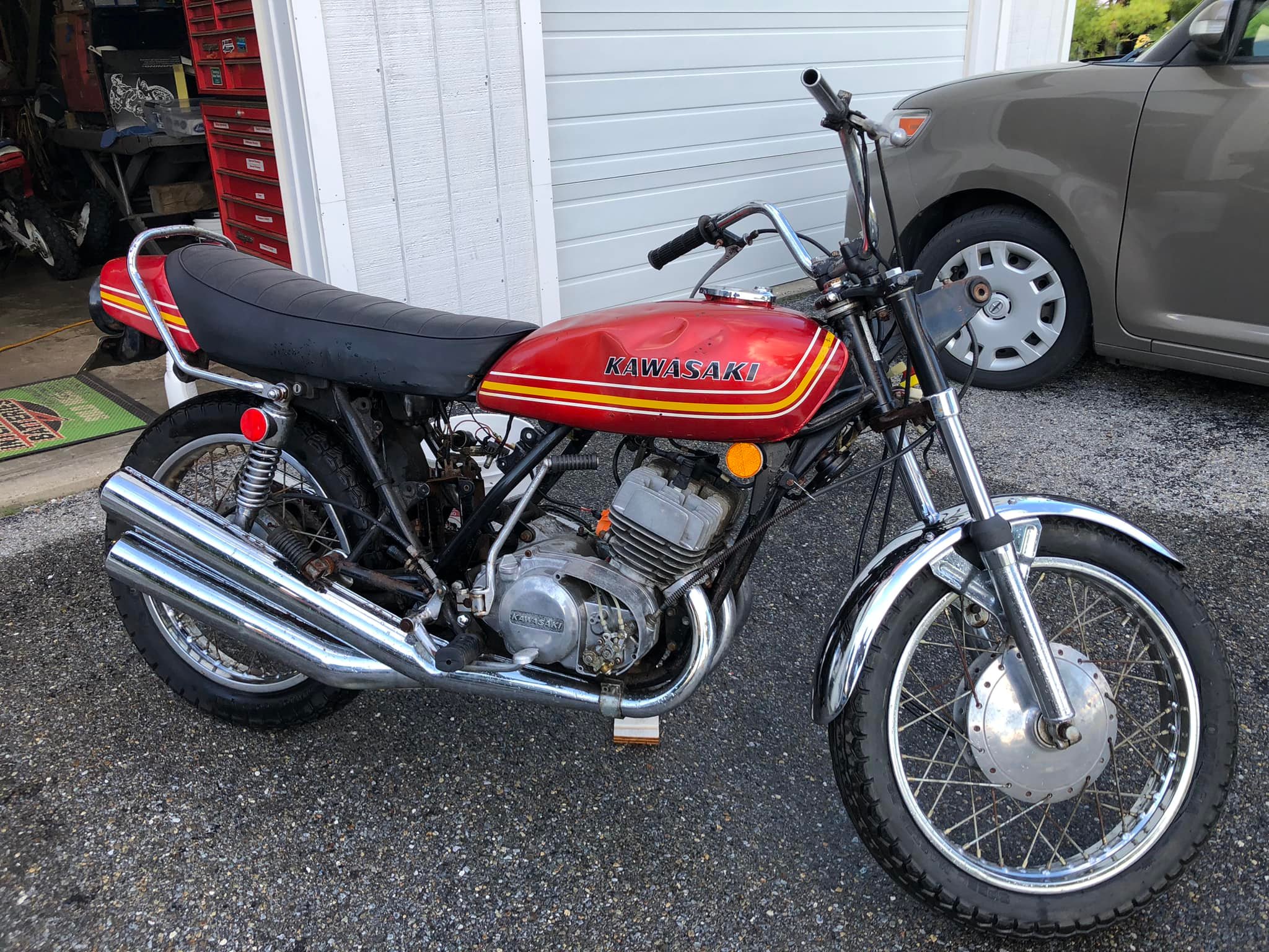 Some of my Sweet Vintage Hondas I'm bringing down for Sale. Got
