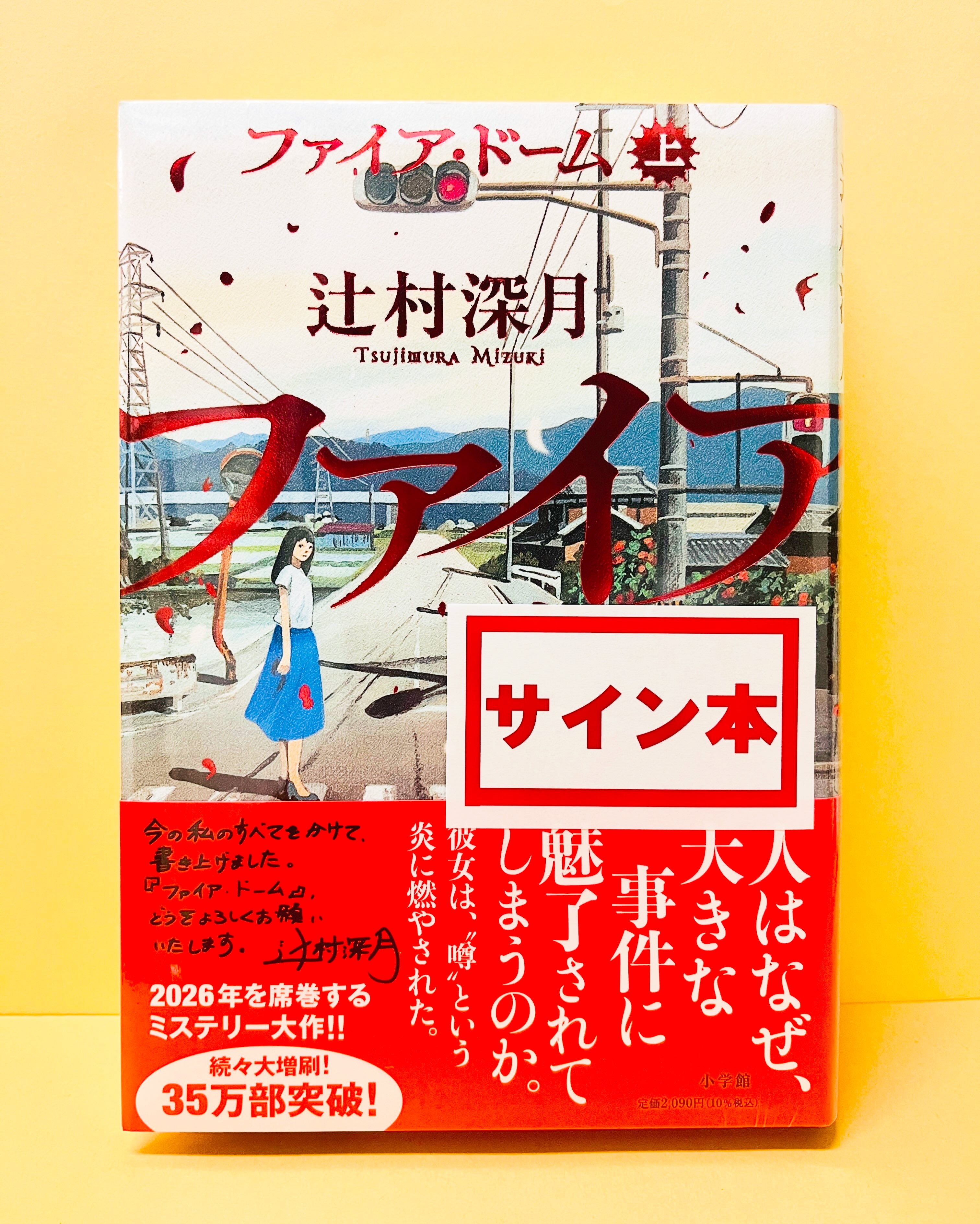 ス*ン様 ファイアードーム　上下　サイン本　特典付き　辻村深月 ✍️サイン本入荷のお知らせ 🎇辻村深月さんの『#ファイア・ドーム 上
