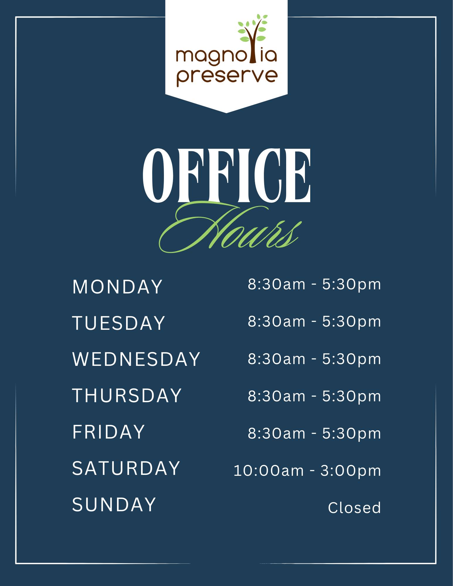 Magnolia - HAPPY FRIDAY! Don't forget that we are open all weekend ...