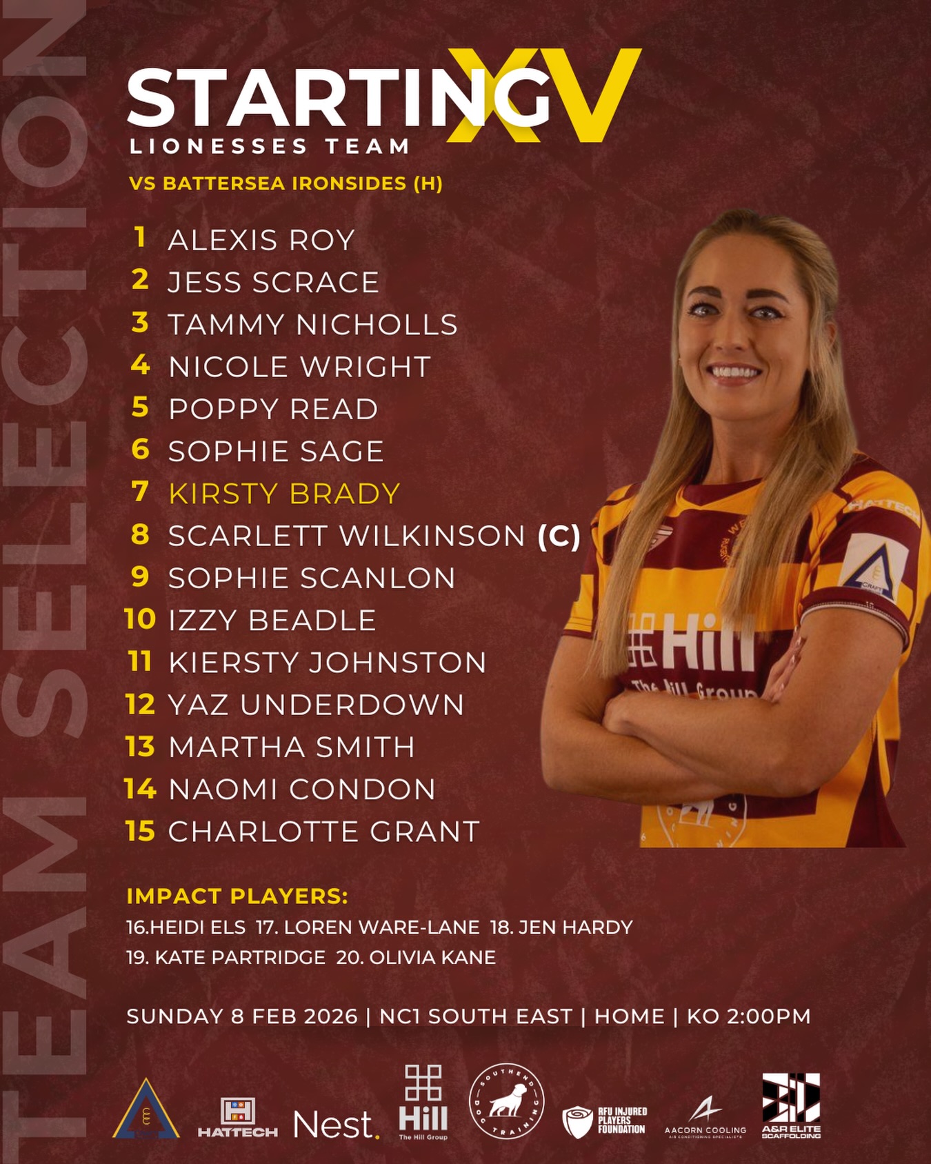 Westcliff - Team News 🦁 Here’s our squad for this weekend, as we ...