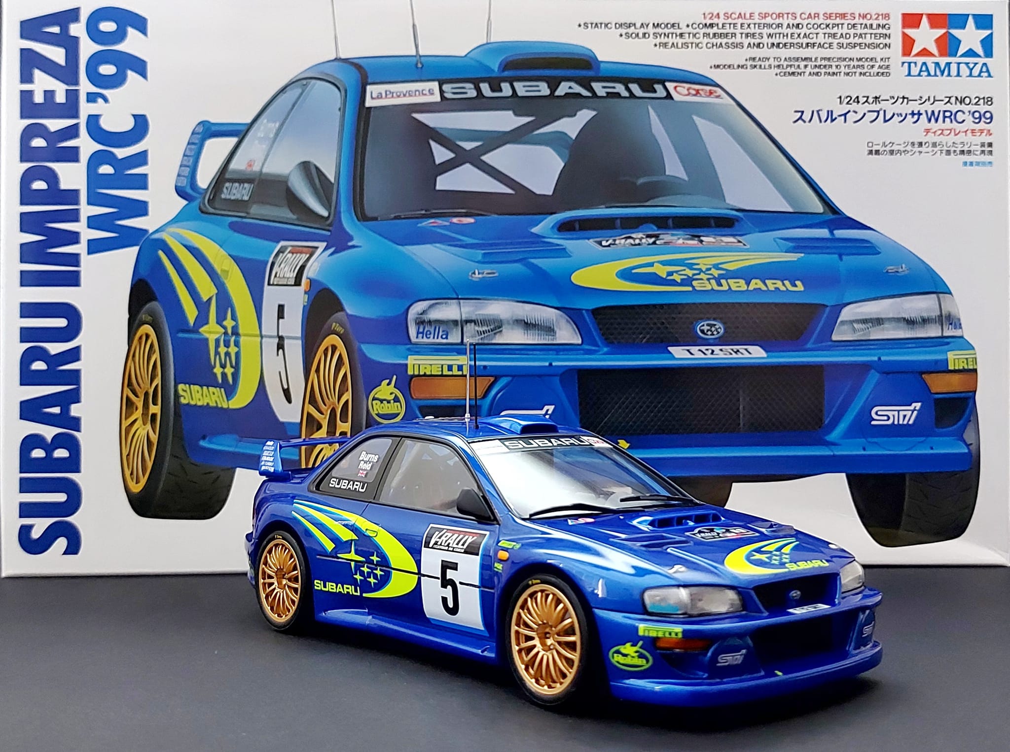 Finished this 1/24 Tamiya Subaru Impreza WRC'99