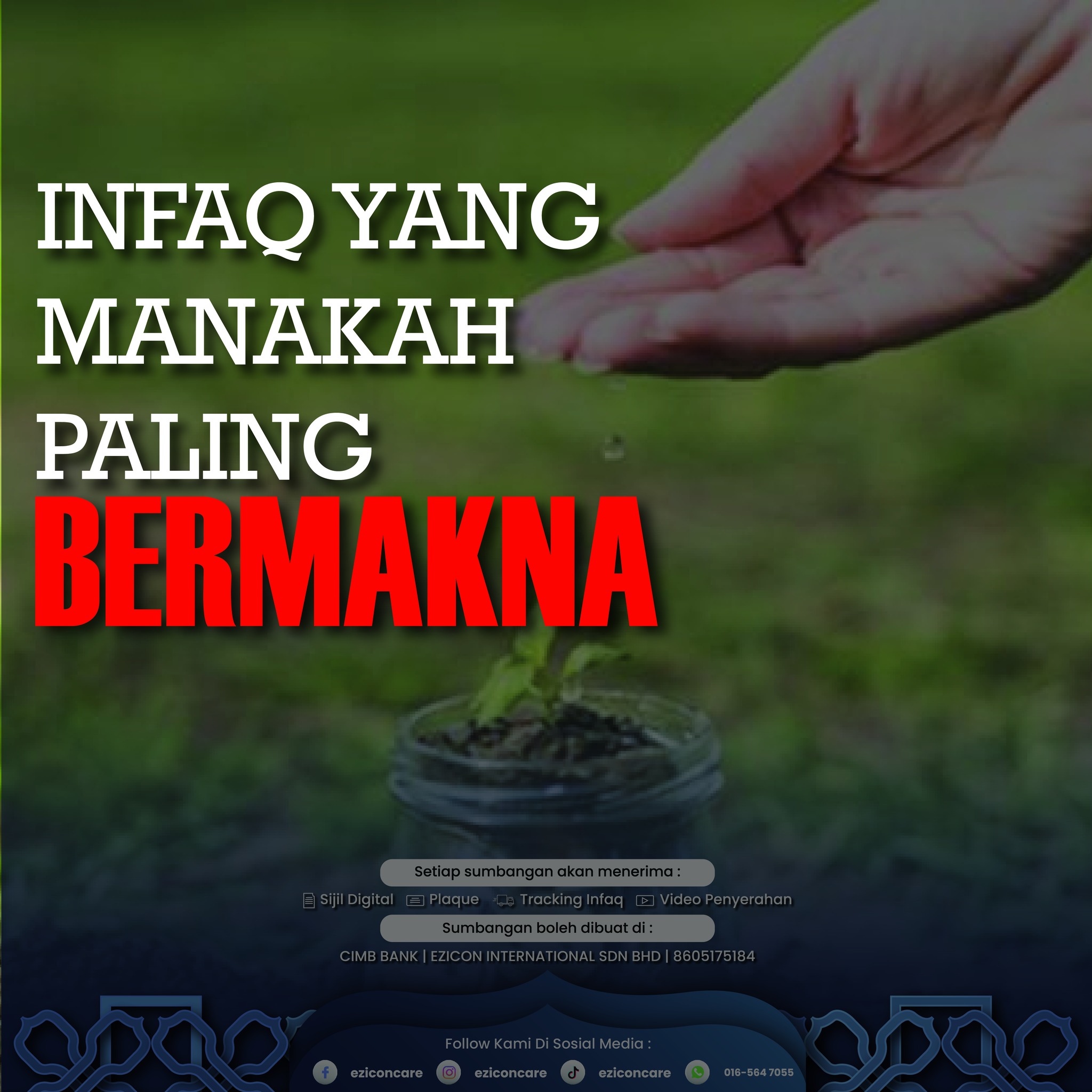 eziconcare - Sedikit Tips Untuk Berinfaq Mesti ramai...
