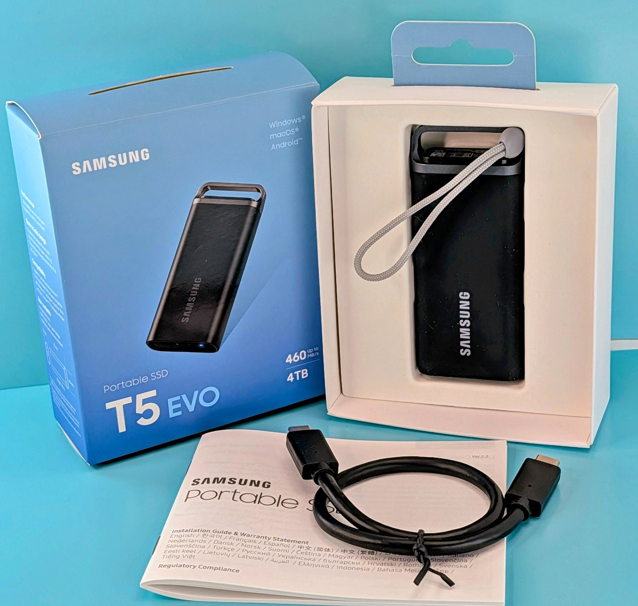 Samsung T5 Evo - 4TB Portable SSD - Hard Drives - Lake Forest Park 