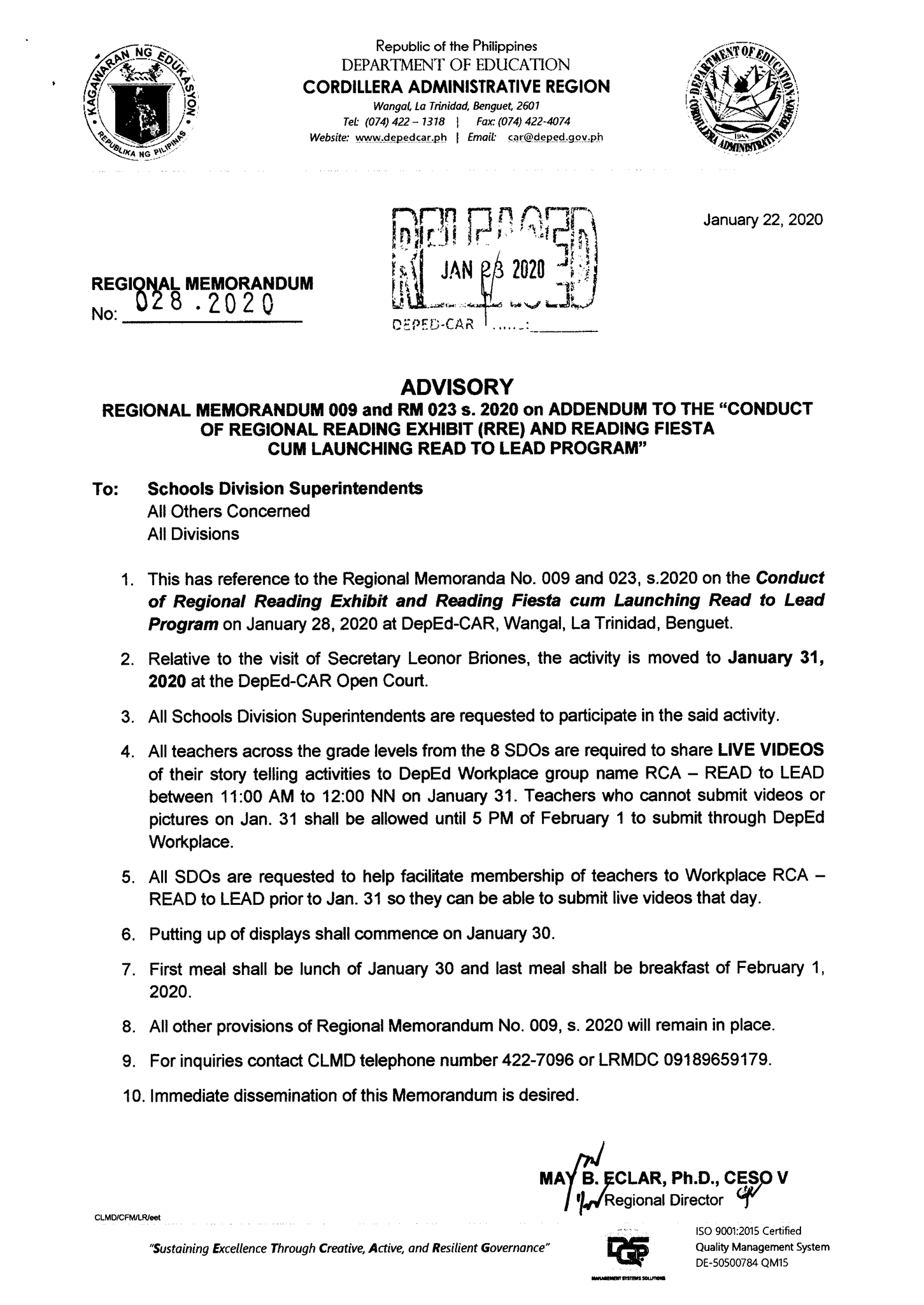 DepEd Tayo Mountain Province - ATTENTION: All PSDS, School Heads ...