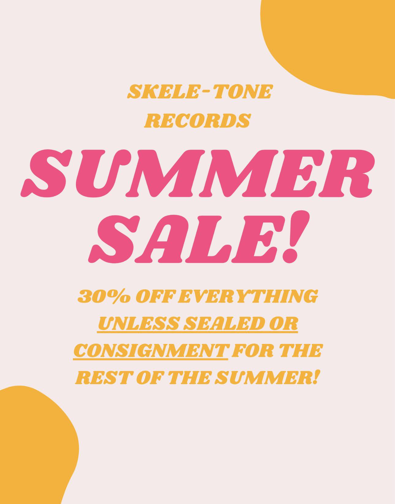 Skeletone Records summer sale: 30% off music items