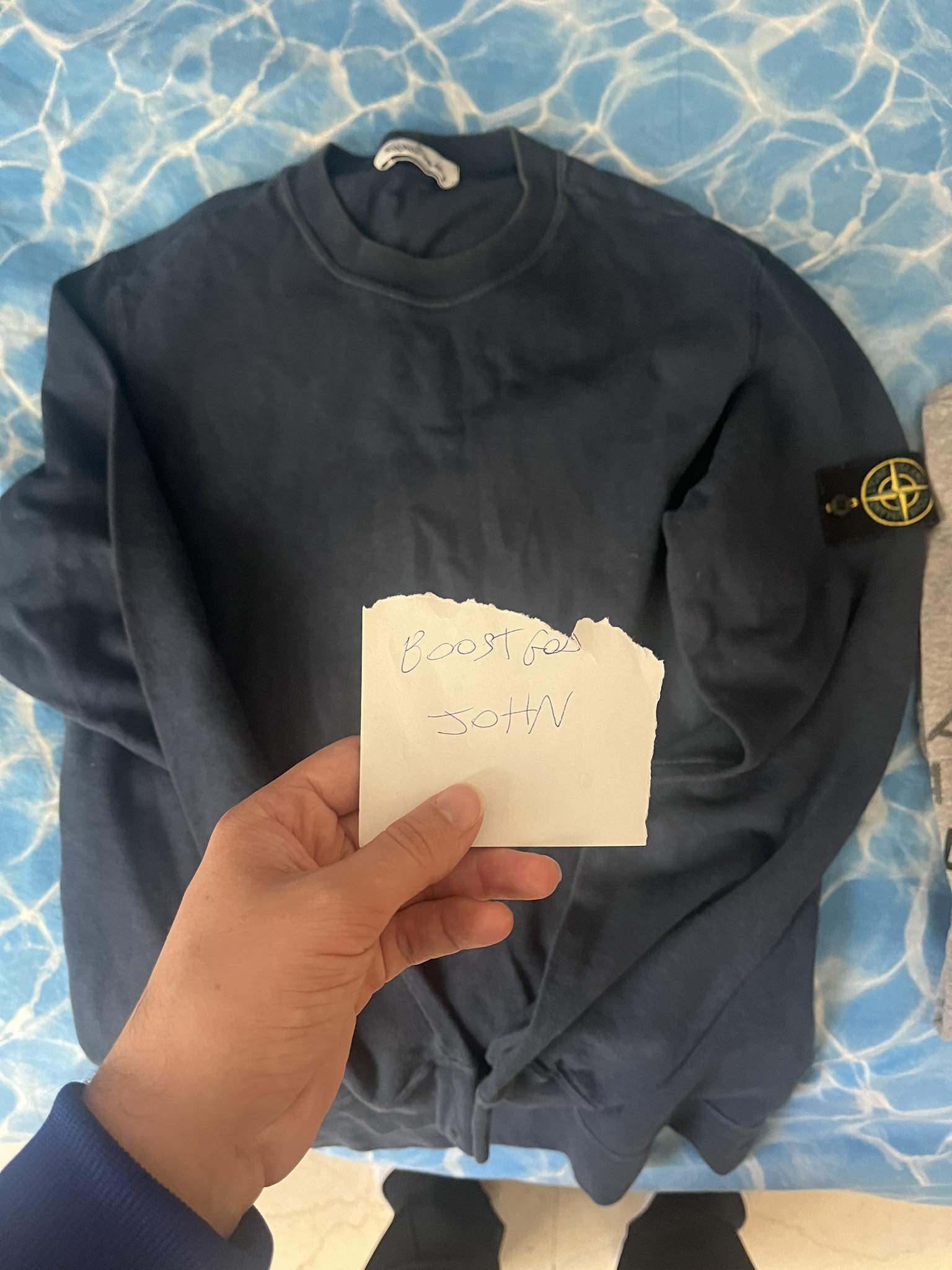 Green patch stone island tee 3xl 26 length 26 ptp £70 Paul and