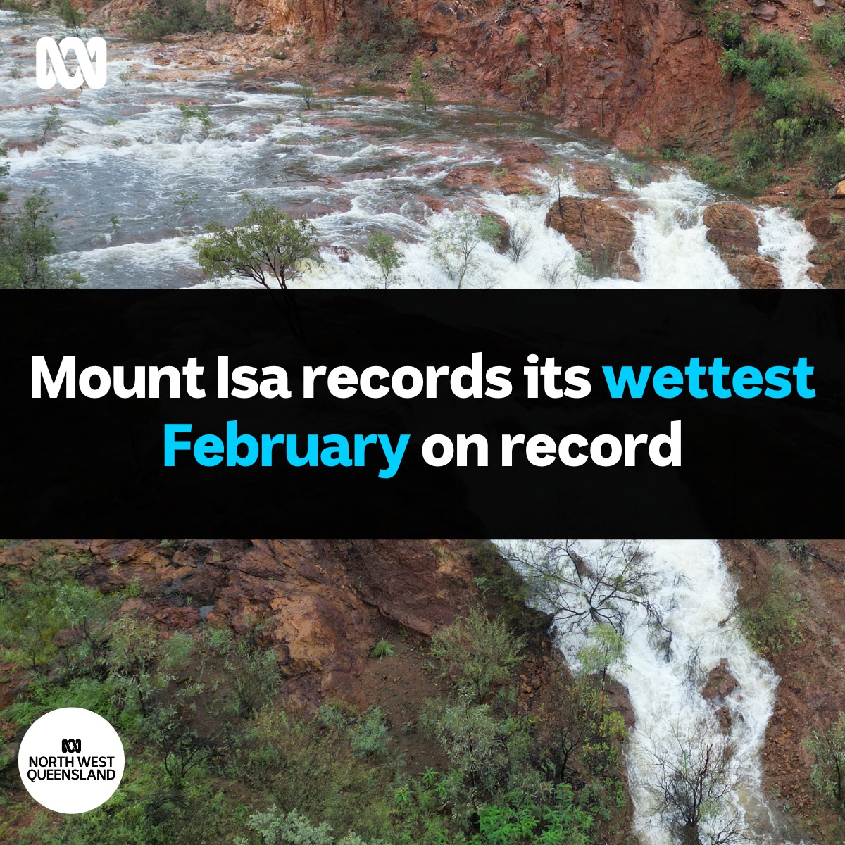 ABC - 💦IT’S OFFICIAL‼️ Mount Isa has recorded its wettest February. 🌧 ...