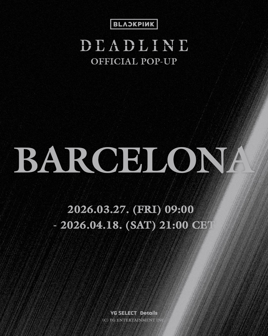 BLACKPINK DEADLINE バルセロナ公演 VIP限定グッズ BLACKPINK