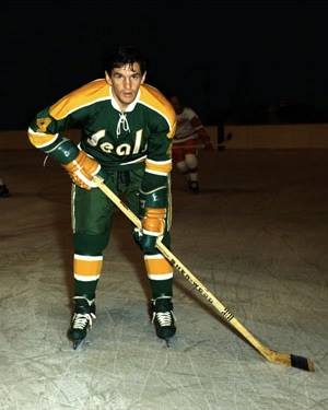 Fanion NHL Oakland Seals 1968 Original - Taille Réelle En Feutre, Vintage, Licence Officielle