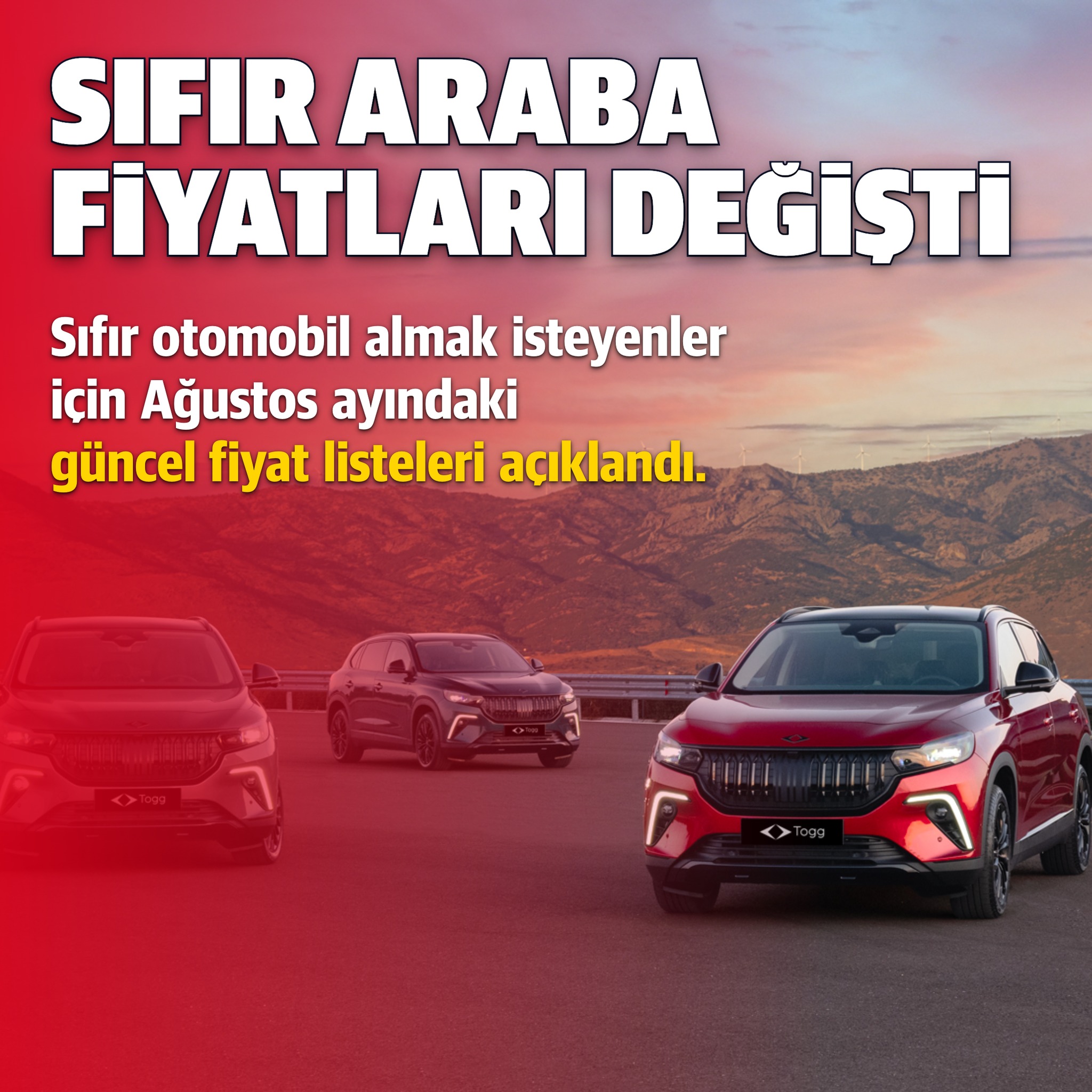 Sıfır arabaların fiyat listesi güncellendi: Dev kampanyalar haberimizd