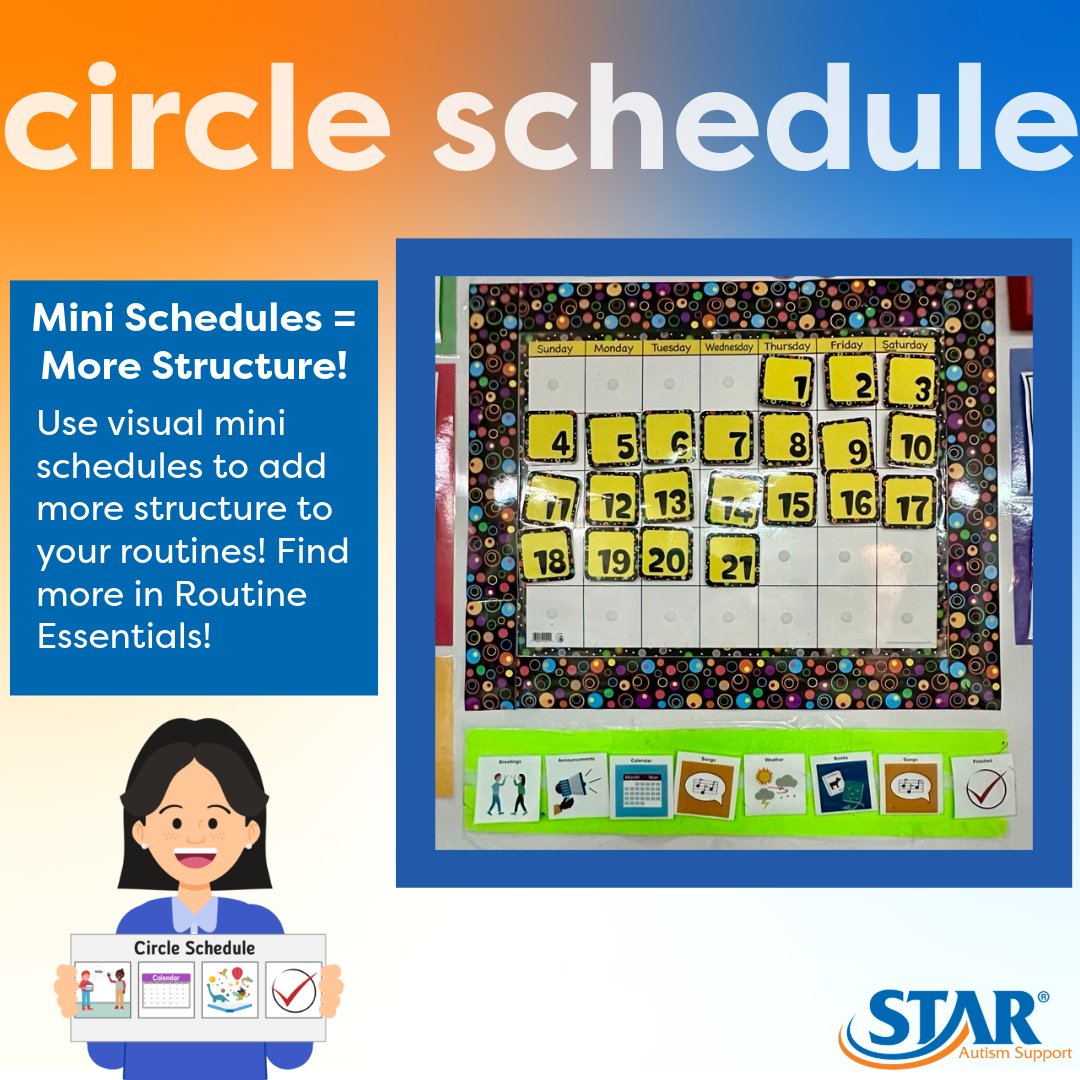 Mini schedules = big impact! Visual... - STAR Autism Support | Facebook