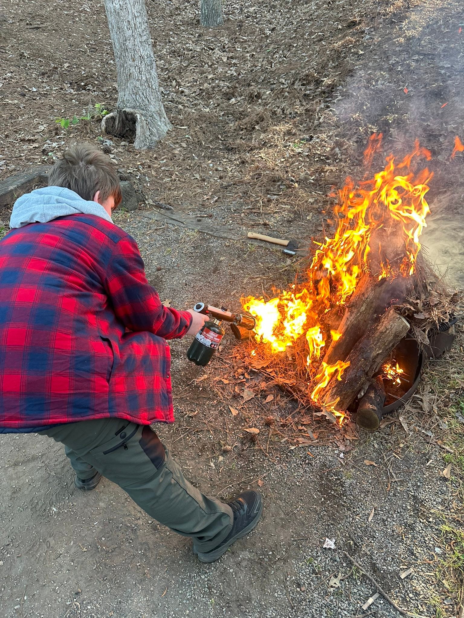 I took my three sons camping at high falls in Georgia during