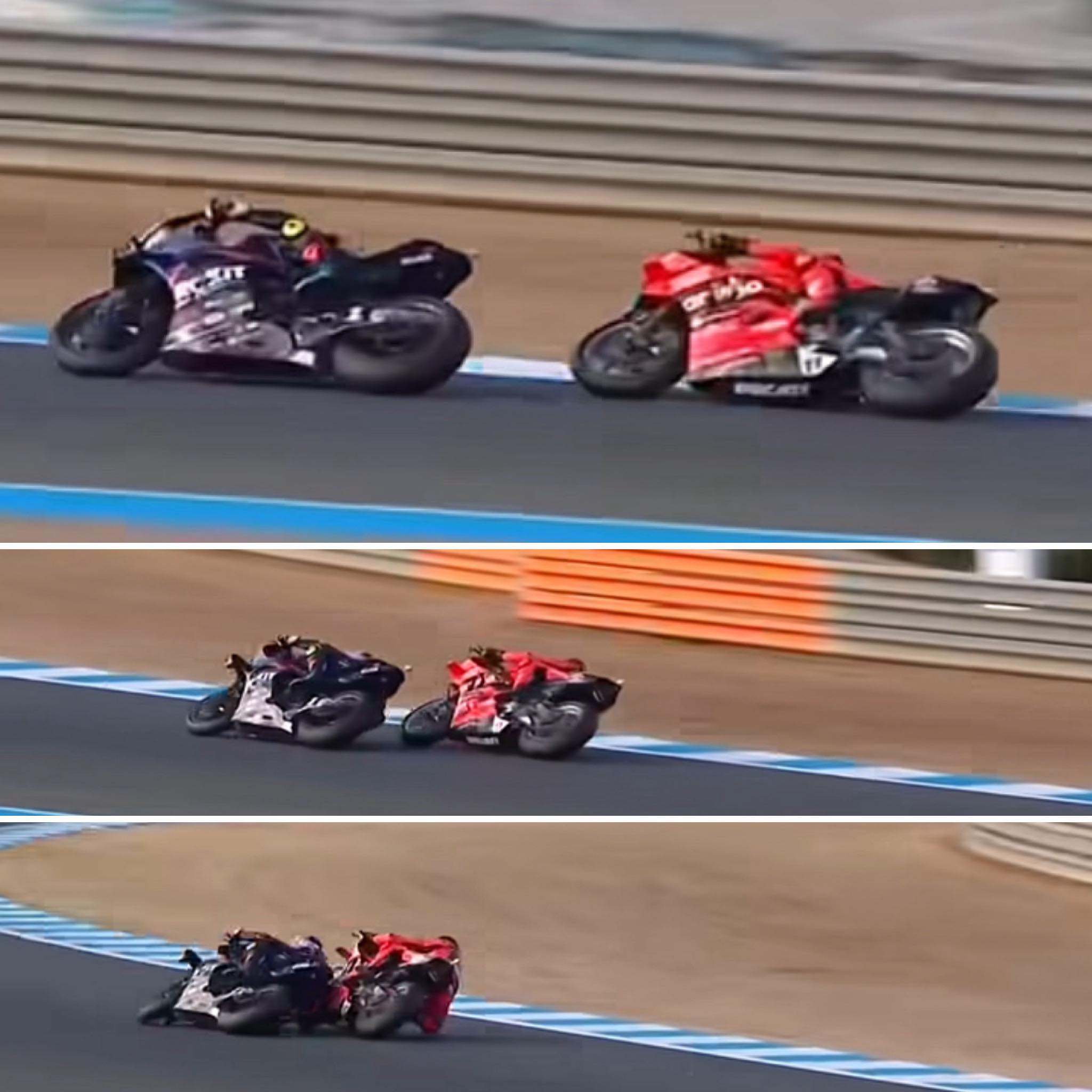Racing - Guardiamo la manovra di Bulega su Toprak. Bulega segue stretto ...