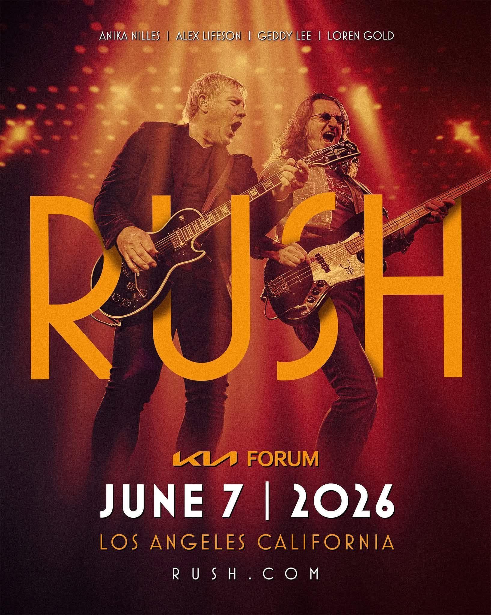 Rush's emotional final stage performance at The Forum in Los Angeles