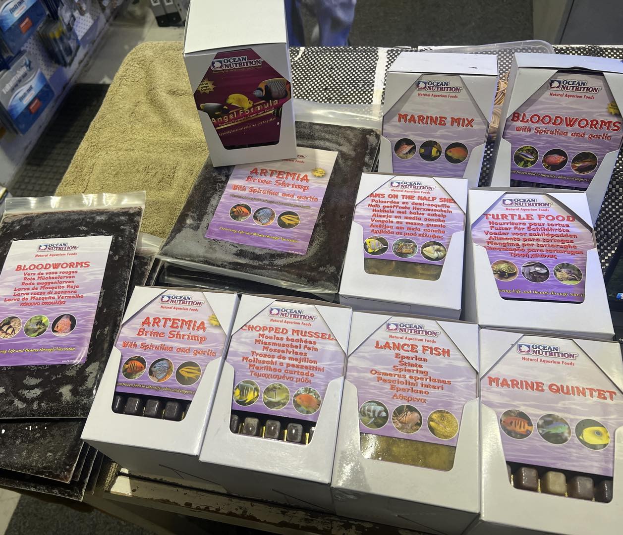 Finvision Aquariums - Our Freezer is Packed with a new batch of Ocean ... - Frozen Thawed Feeding Schedules Aquatics Aid Optimization