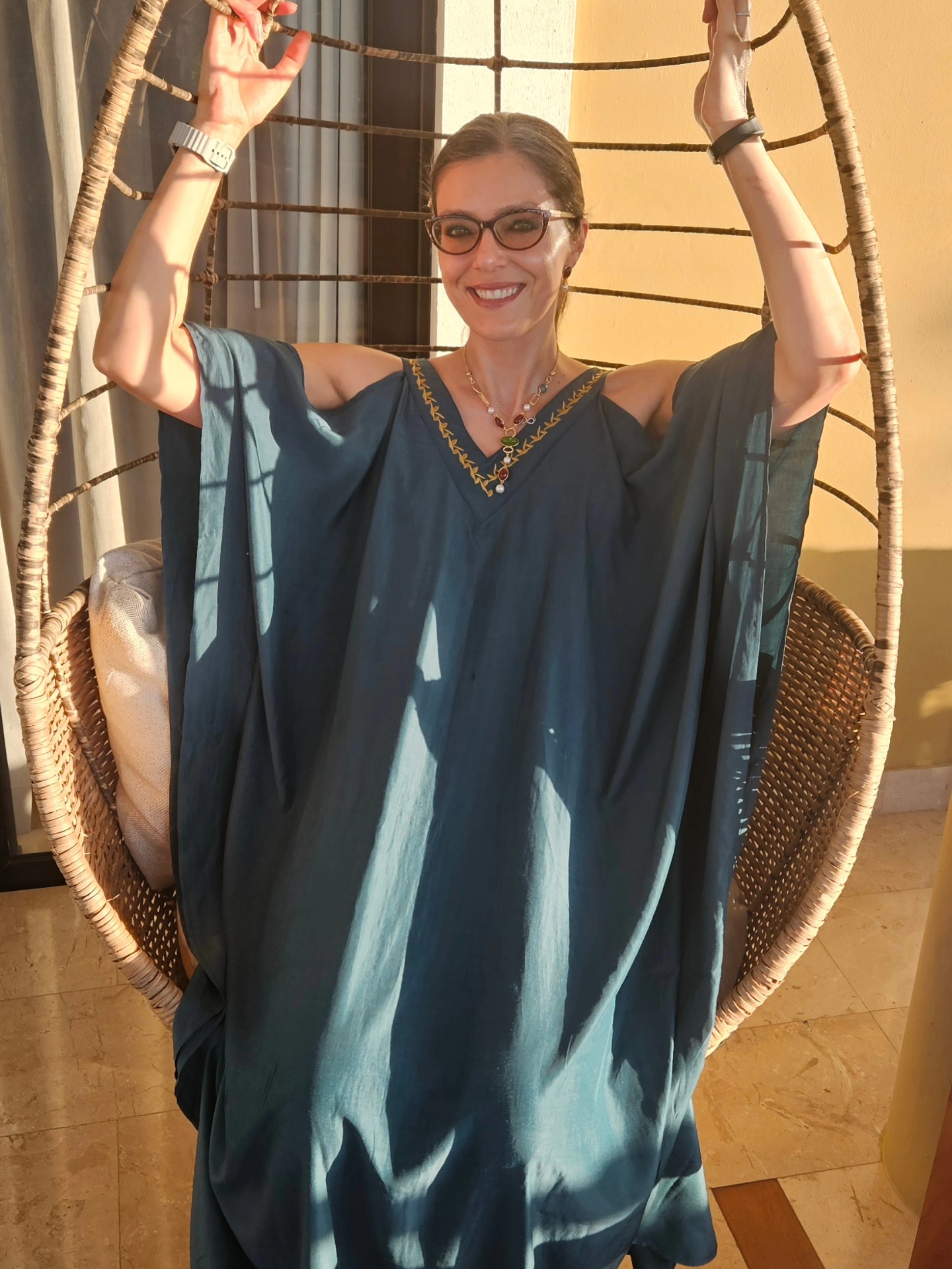 chinese dress ladies Womens Lounger Patio Dress with Pockets