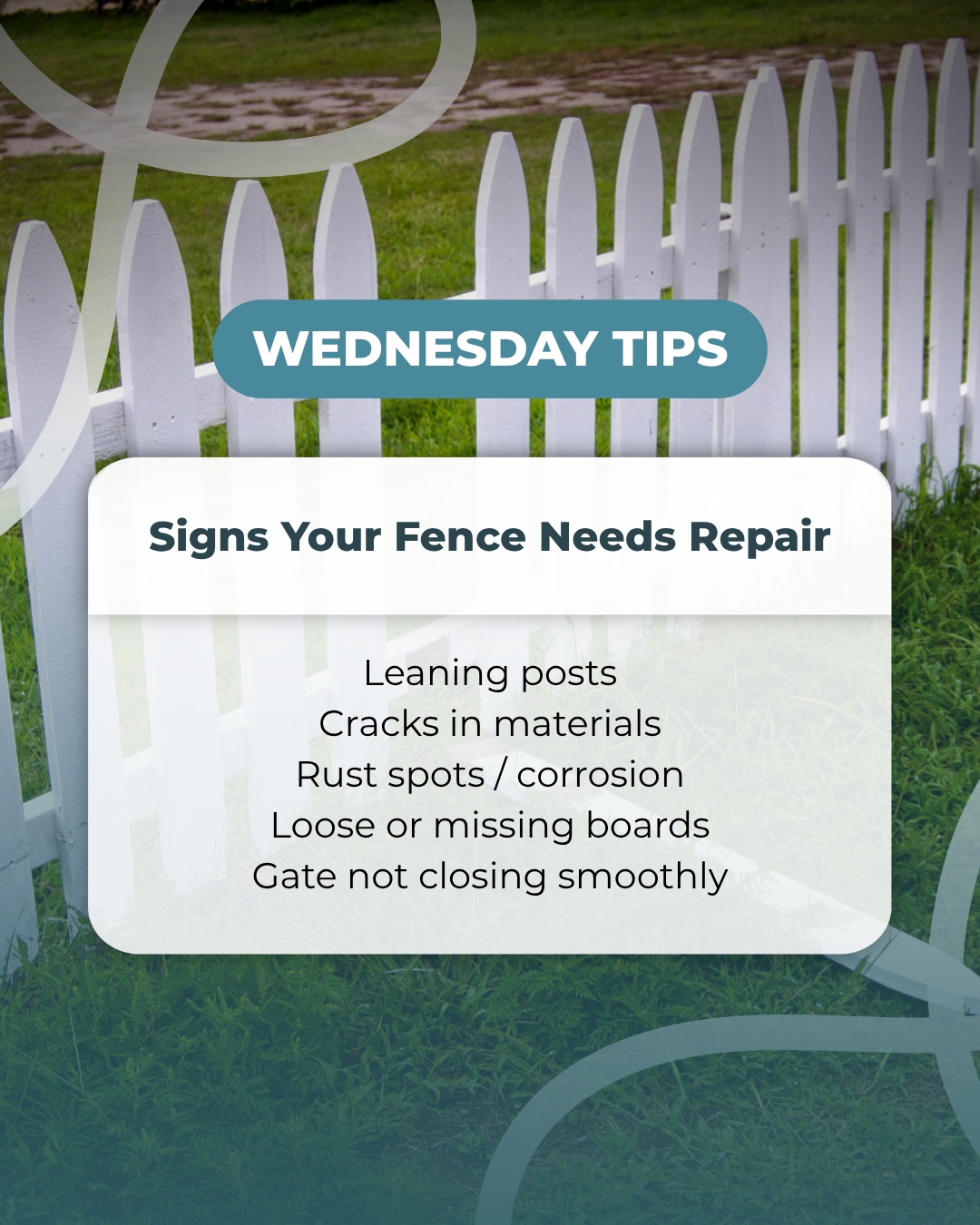 Budget - A leaning post or a creaky gate might seem minor, but they’re ...