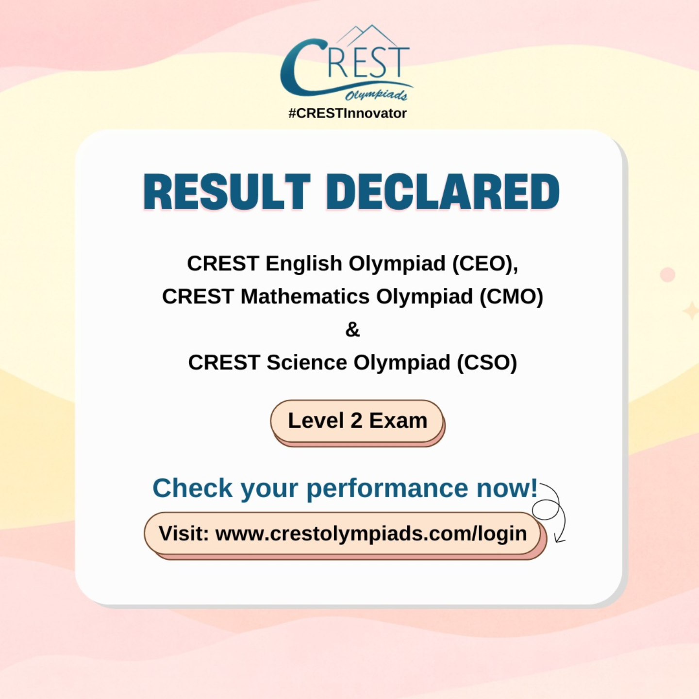 CREST - Result Declared CREST English Olympiad (CEO) CREST Mathematics ...
