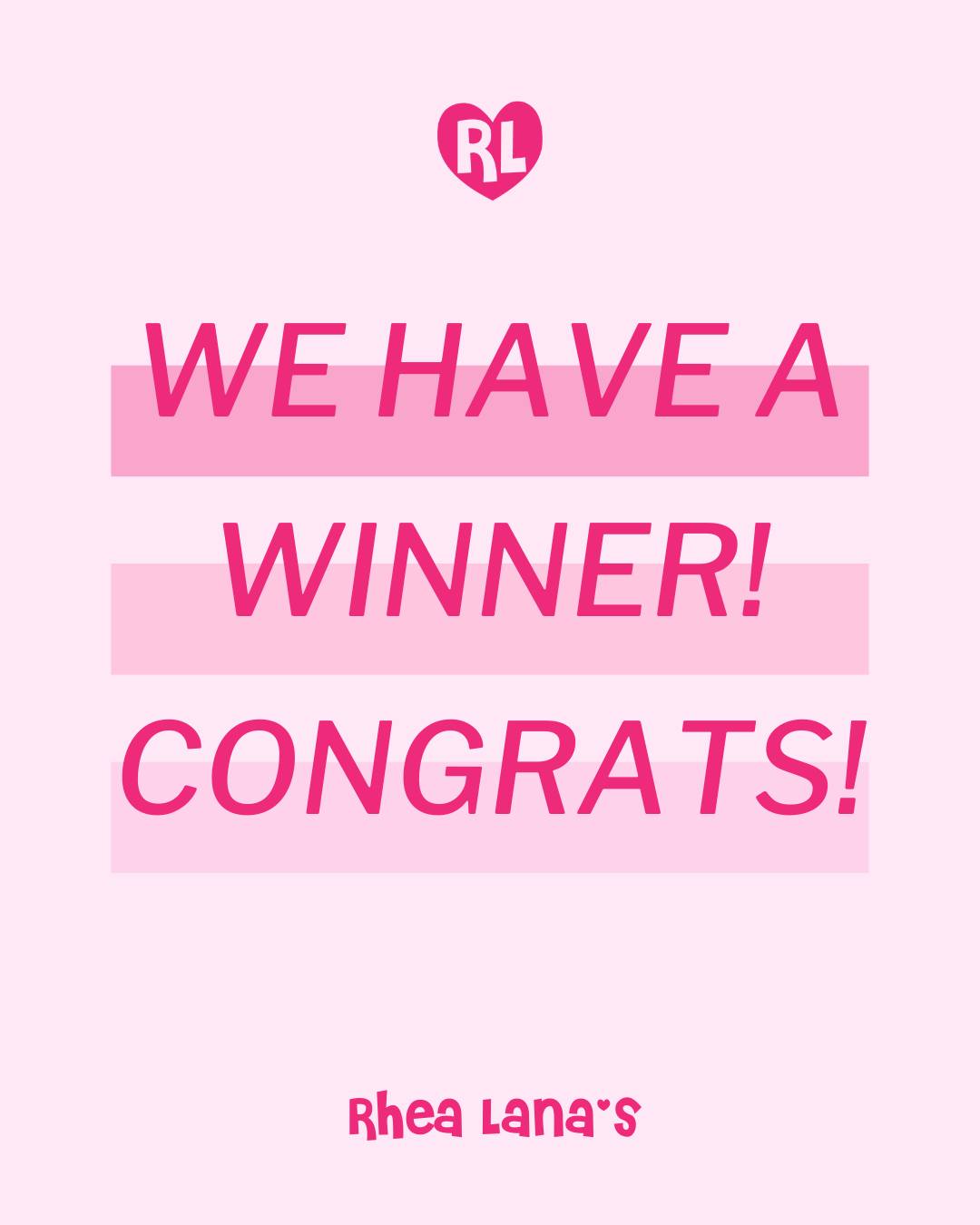 Congratulation to our winner of... - Rhea Lana's of Muskogee | Facebook