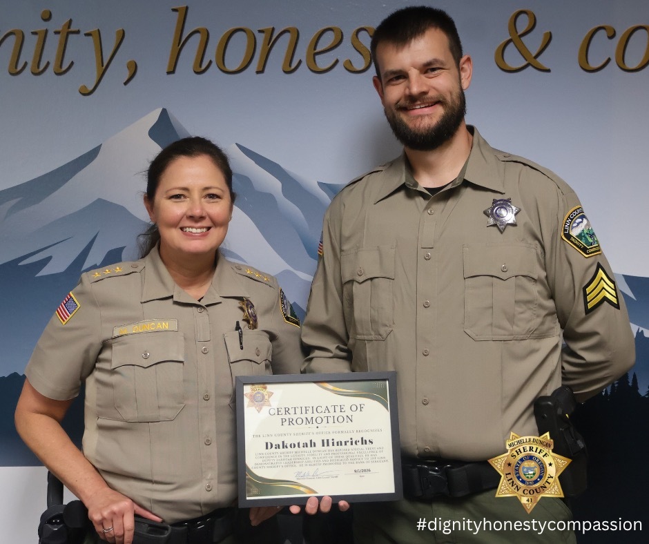 Please join us in congratulating Sergeant Dakotah Hinrichs on his