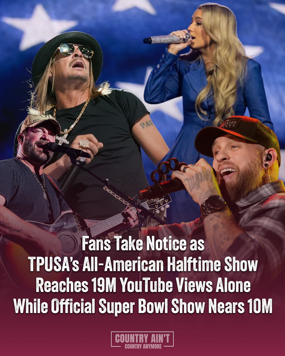 Country - Two halftime shows aired on Super Bowl night, but their ...