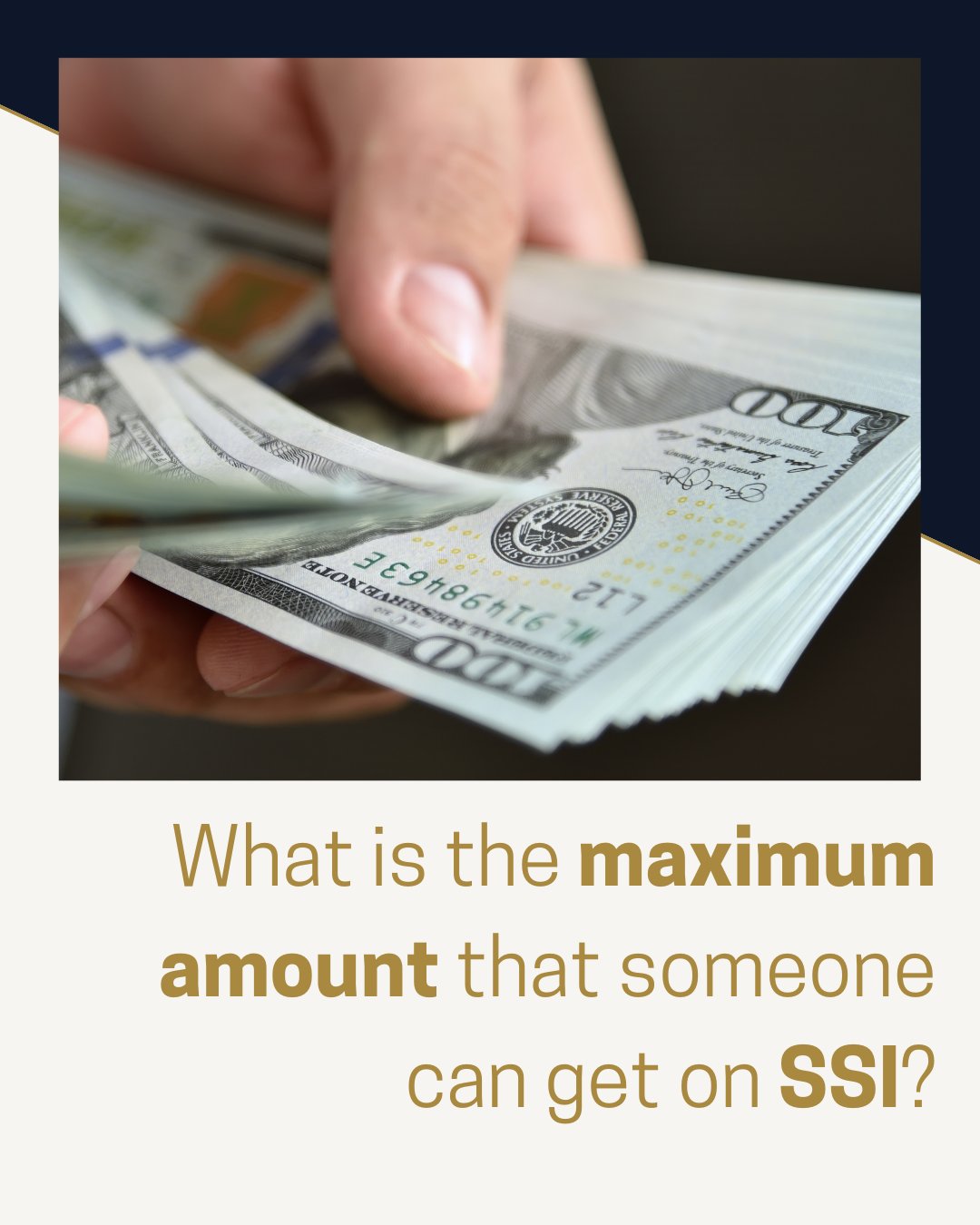 Hallinan - What is the maximum amount that someone can get on SSI? In ...