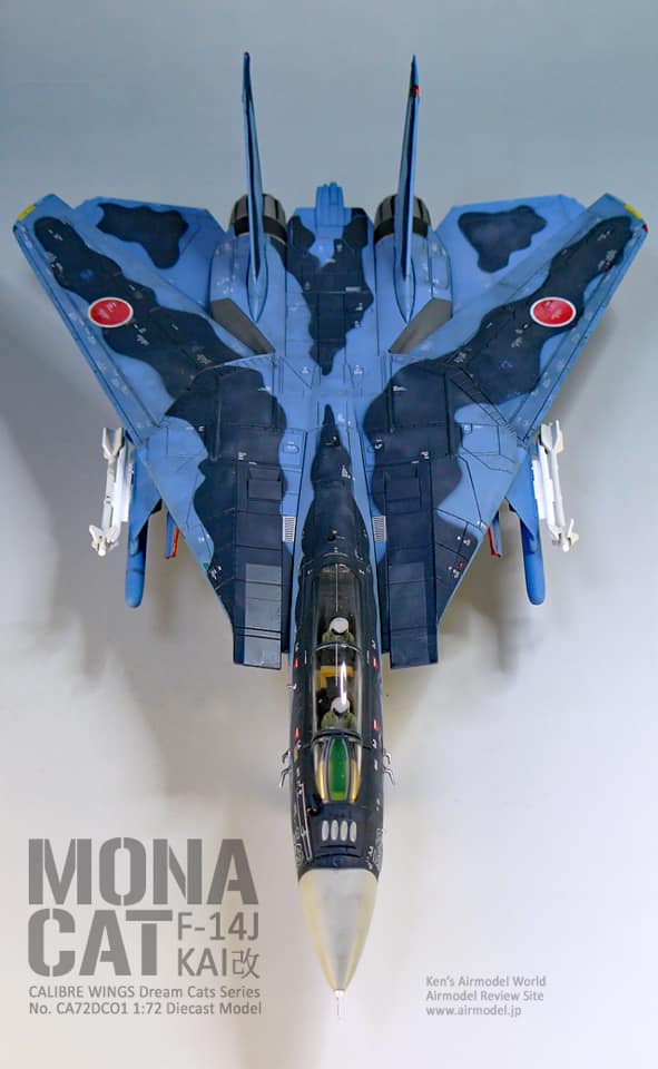 From Twitter, Japan. #DreamCats #CA72DC01 1/72 F-14J Kai MonaCat