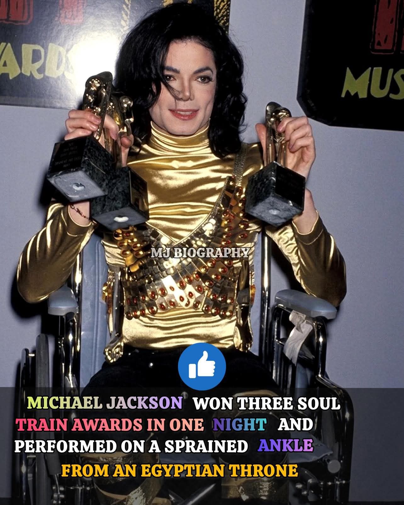 On this date in 1989, Michael Jackson won 4 awards at the 3rd 