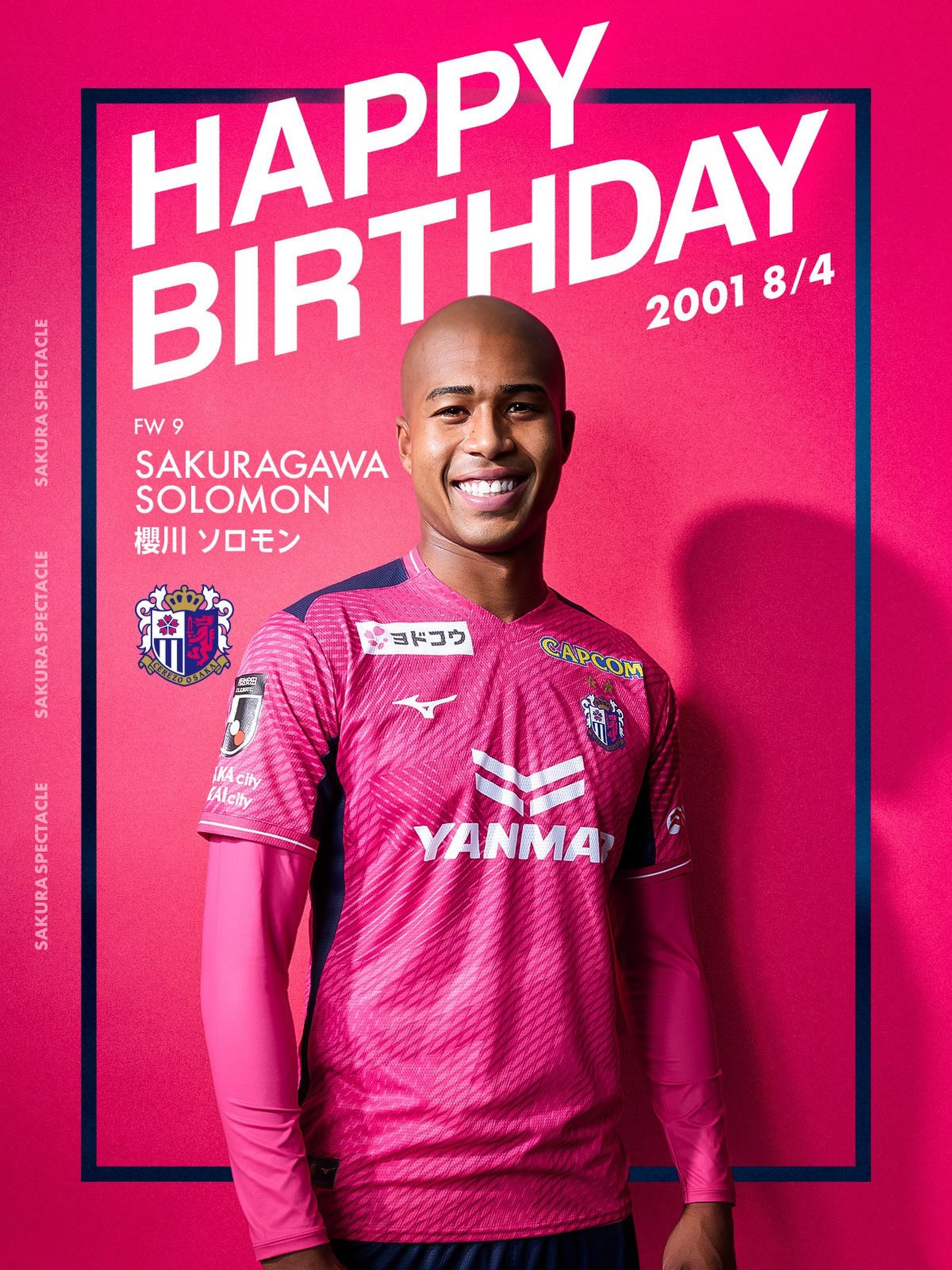 セレッソ大阪 - 🌸HAPPY BIRTHDAY🌸 本日3月16日は #中村拓海 選手25歳