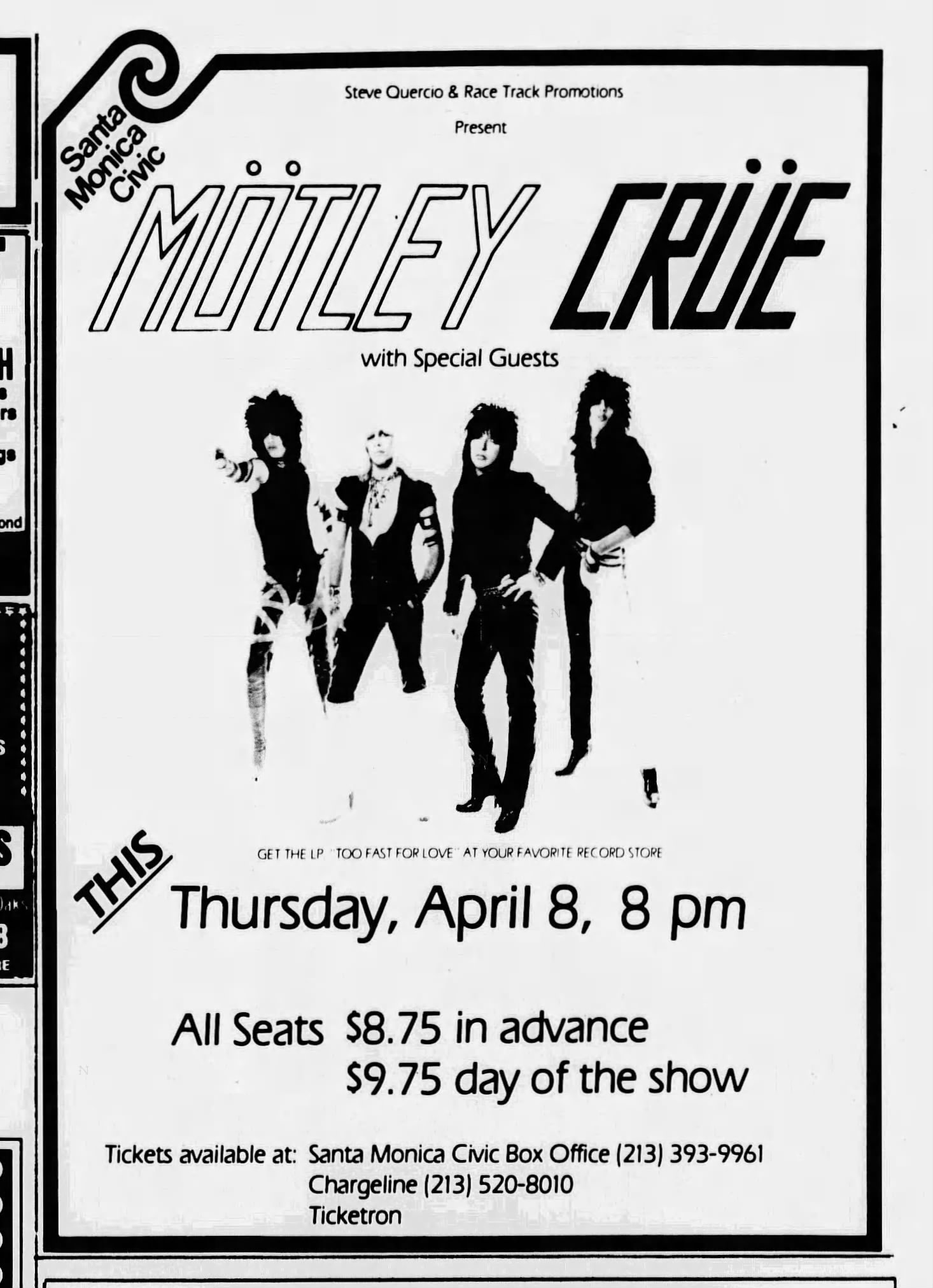 On this date in 1982: Mötley Crüe performed one of the seminal