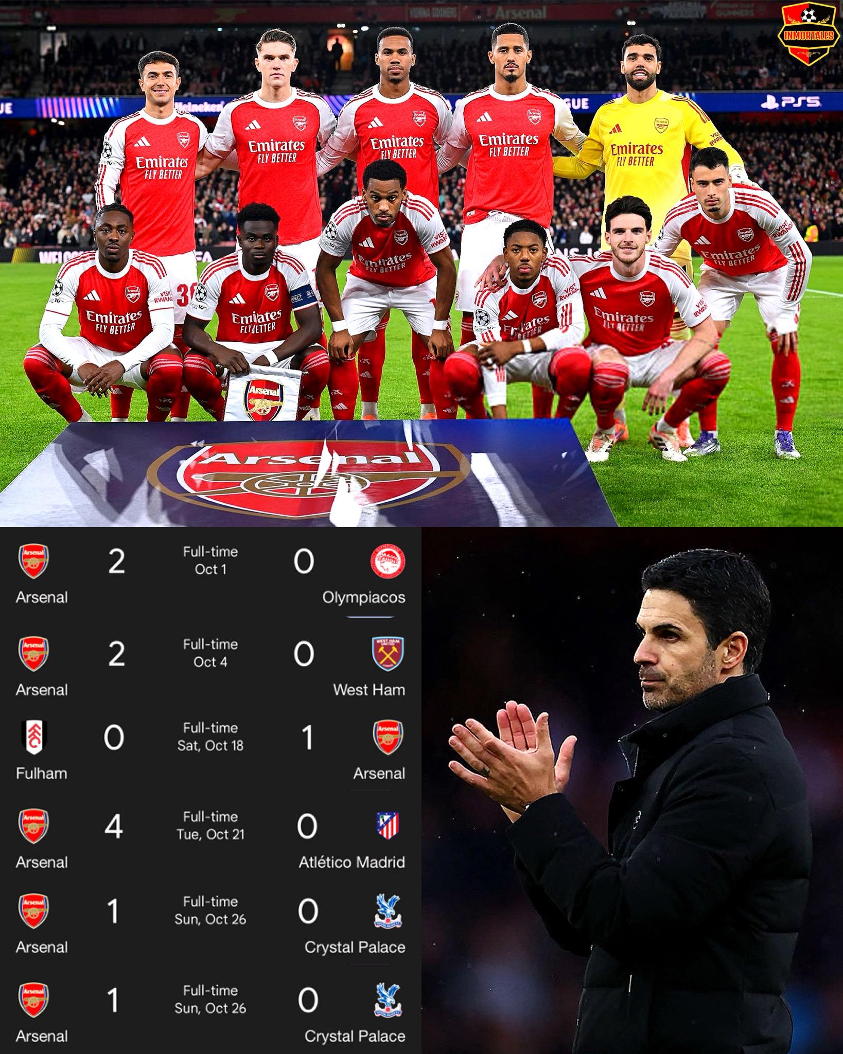 Inmortales - ¡TREMENDO DATO! 🏴󠁧󠁢󠁥󠁮󠁧󠁿😳 Arsenal FC se... | Facebook