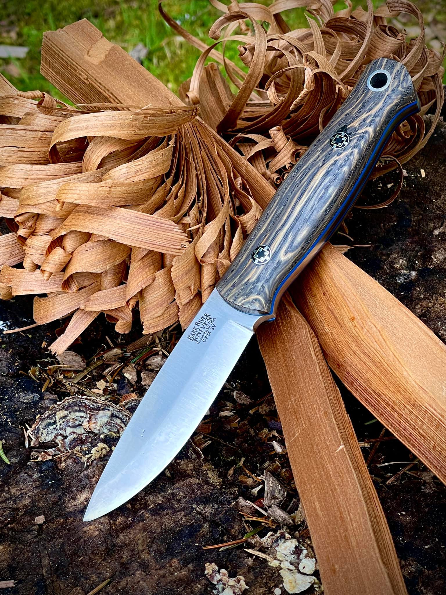 Bark River bushcrafter knife sharpens well