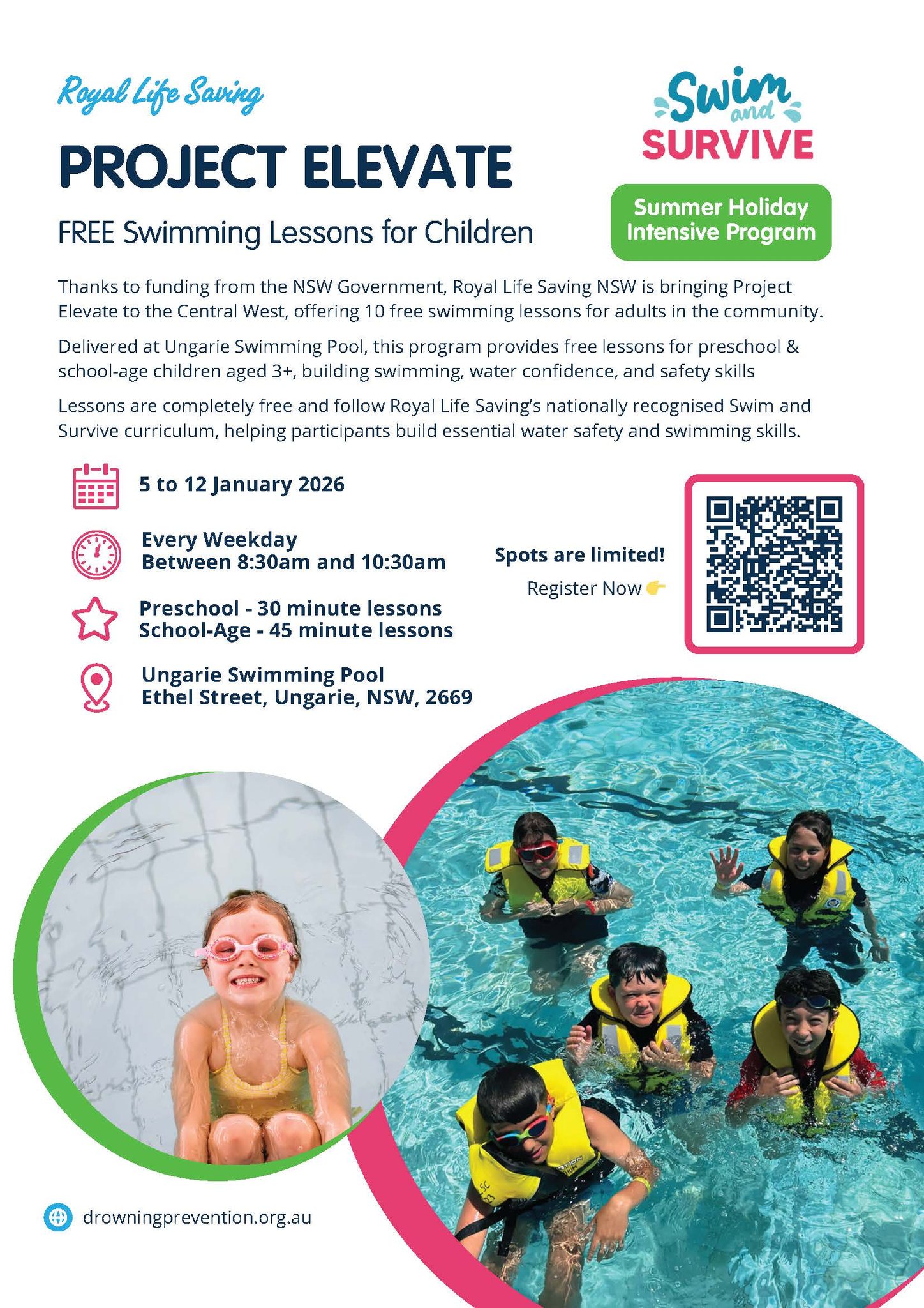 Ungarie - 2026 Funded Swimming Lessons Thanks to Project Elevate ...