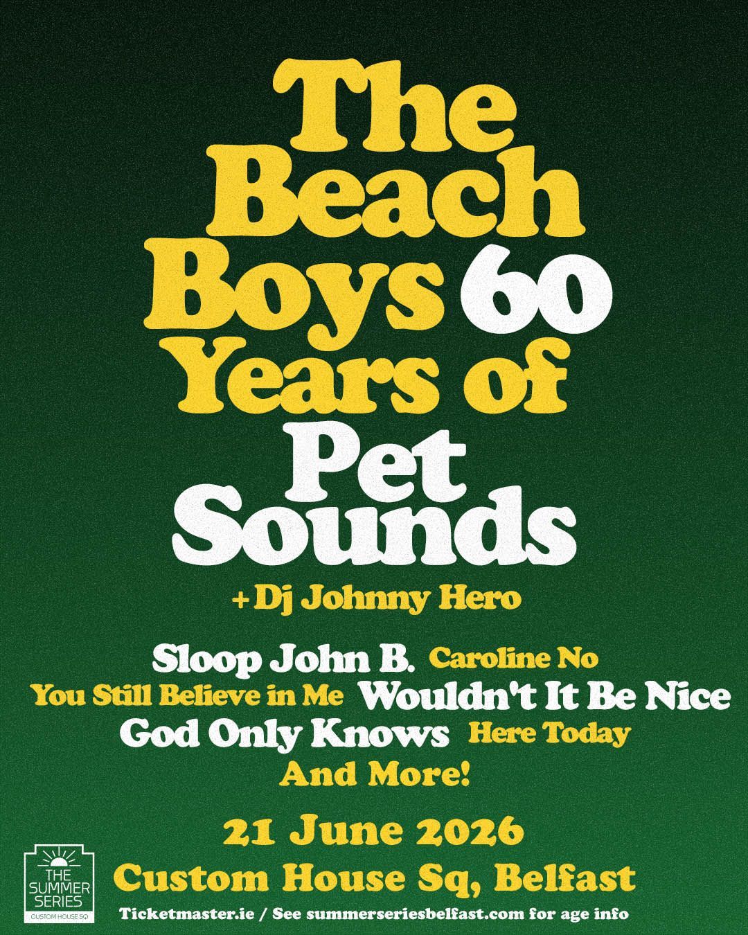 I'm getting to play my DJ set at the Beach Boys gig! Whaddya wanna