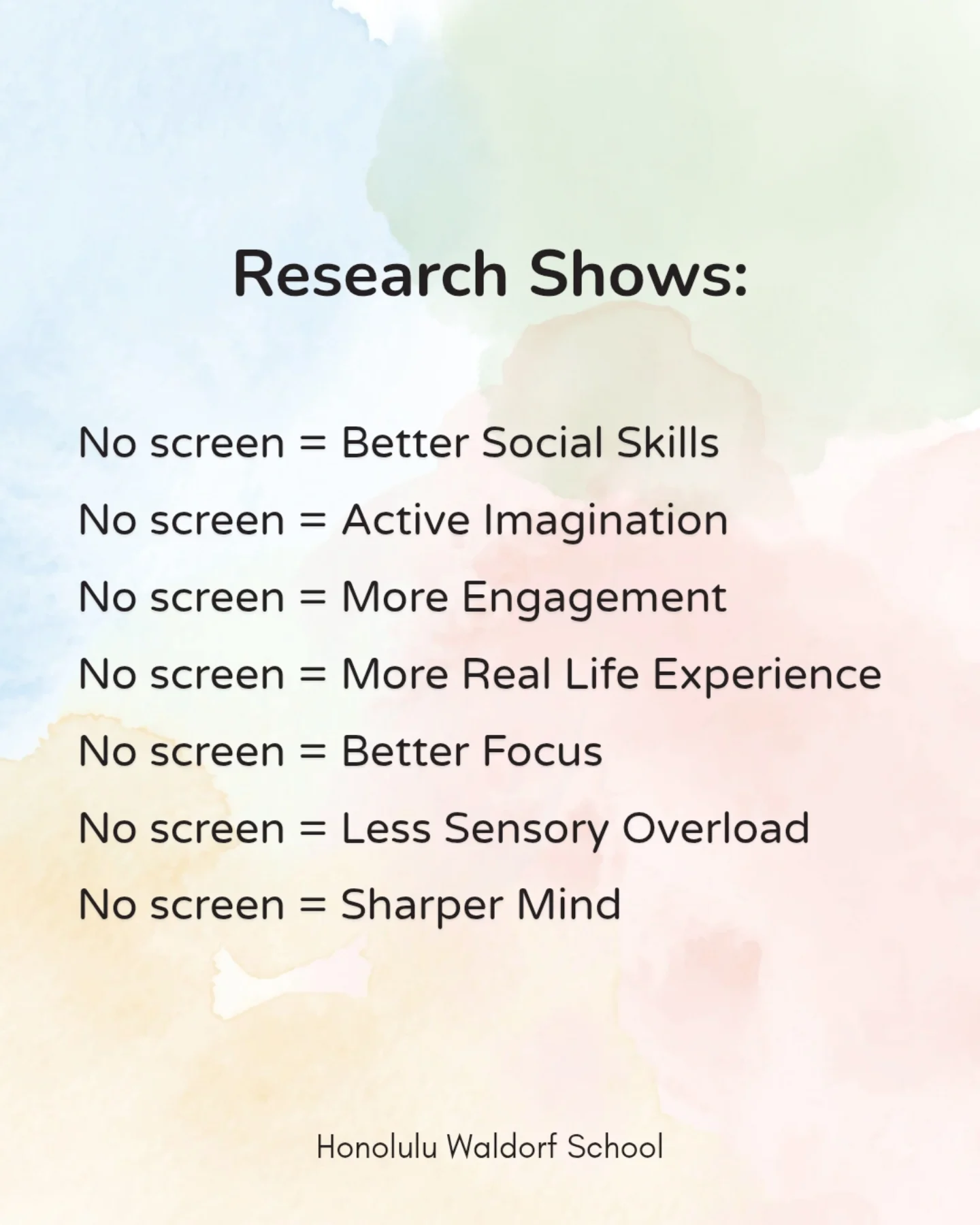 An app can't see the spark in... - Honolulu Waldorf School | Facebook