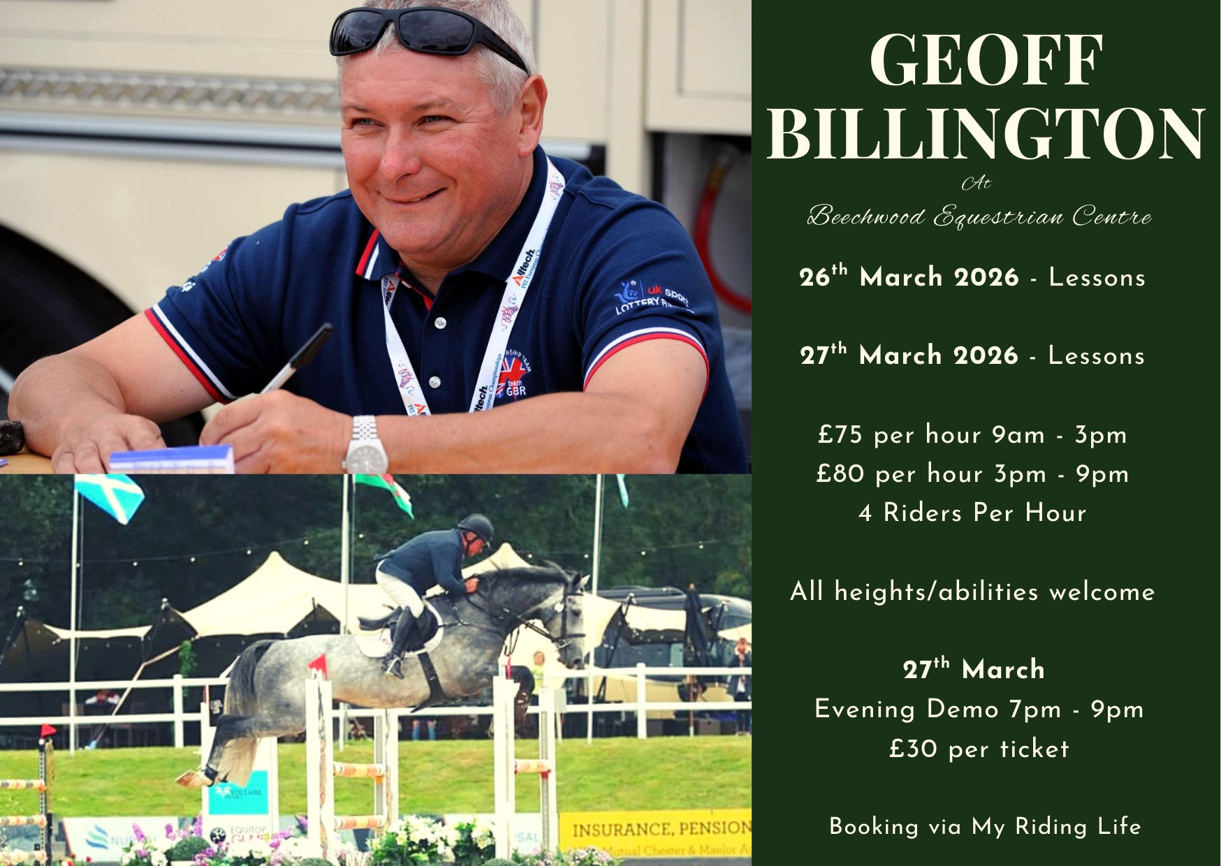 Beechwood - In 2026 we are hosting Geoff Billington Show Jumper for 2 ...
