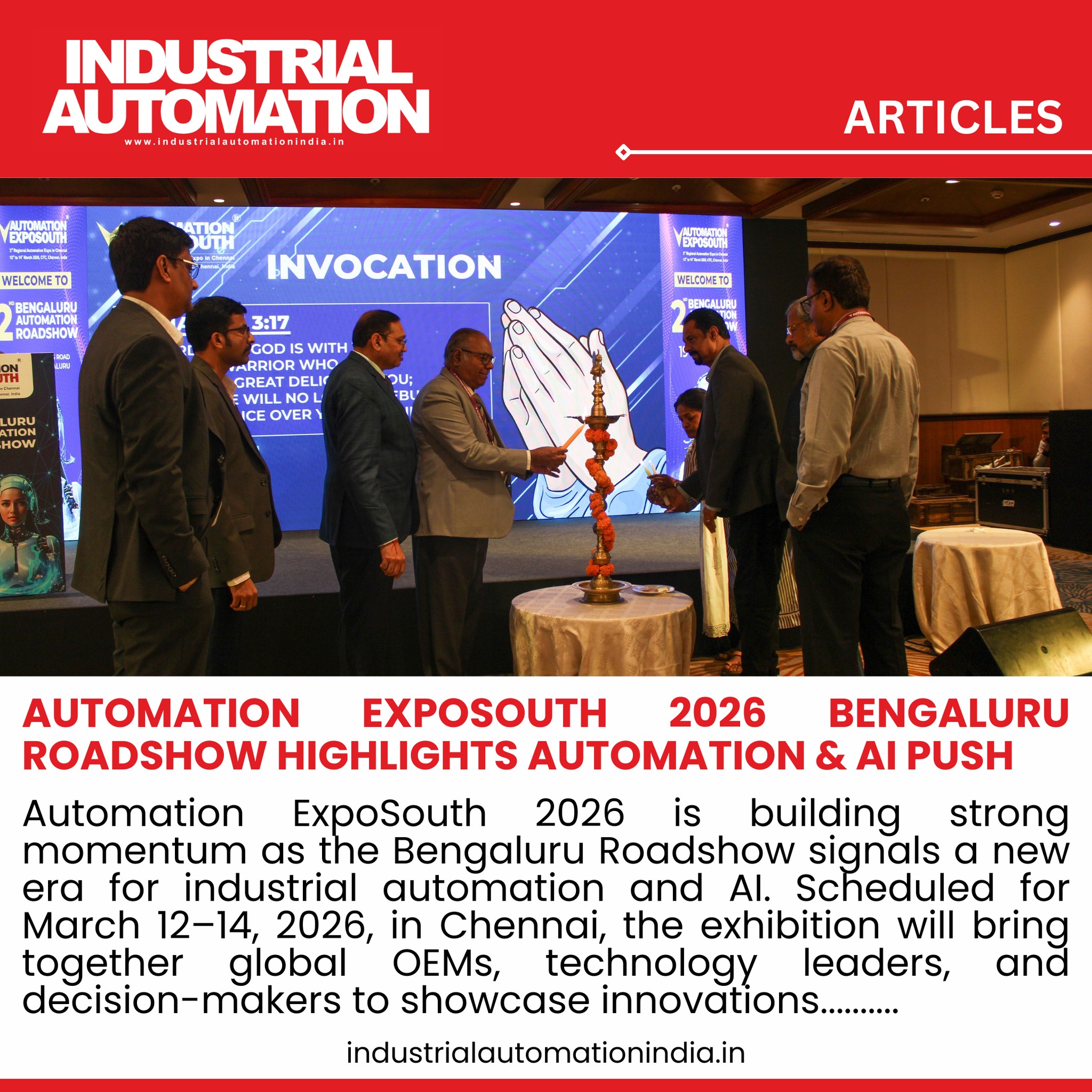Industrial - Automation ExpoSouth 2026 Bengaluru Roadshow Ignites South ...