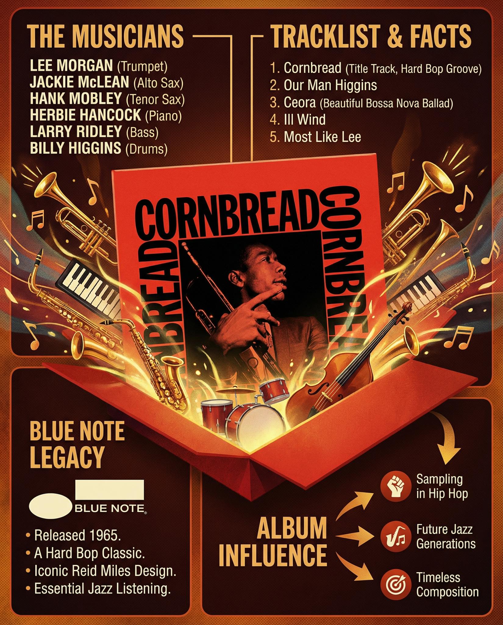 🎺 LEE MORGAN — CORNBREAD Lee Morgan recorded Cornbread on