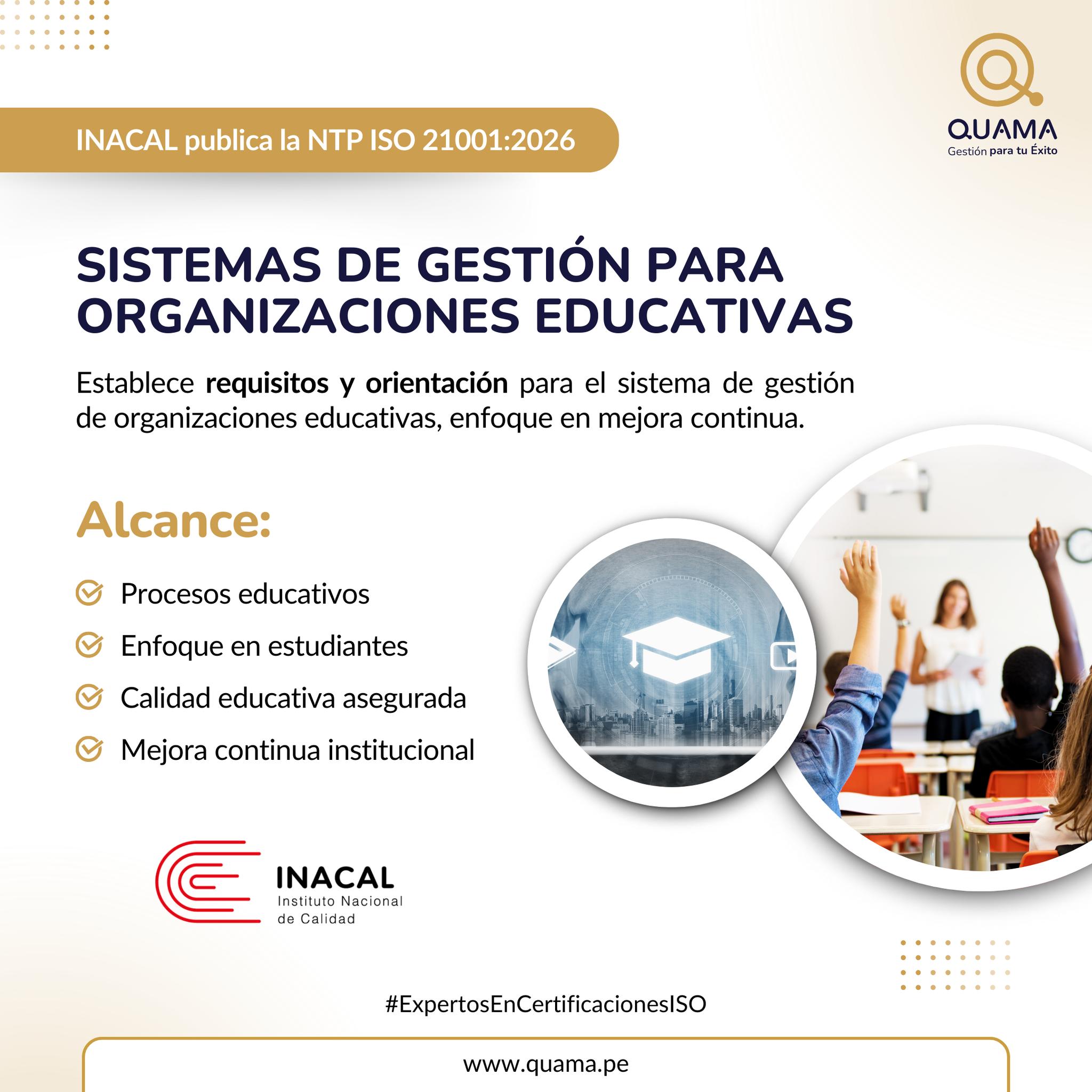 QUAMA.pe - 📢 𝗜𝗡𝗔𝗖𝗔𝗟 𝗽𝘂𝗯𝗹𝗶𝗰𝗮 𝗹𝗮 𝗡𝗧𝗣 𝗜𝗦𝗢 𝟮𝟭𝟬𝟬𝟭:𝟮𝟬𝟮𝟲 El... | Facebook