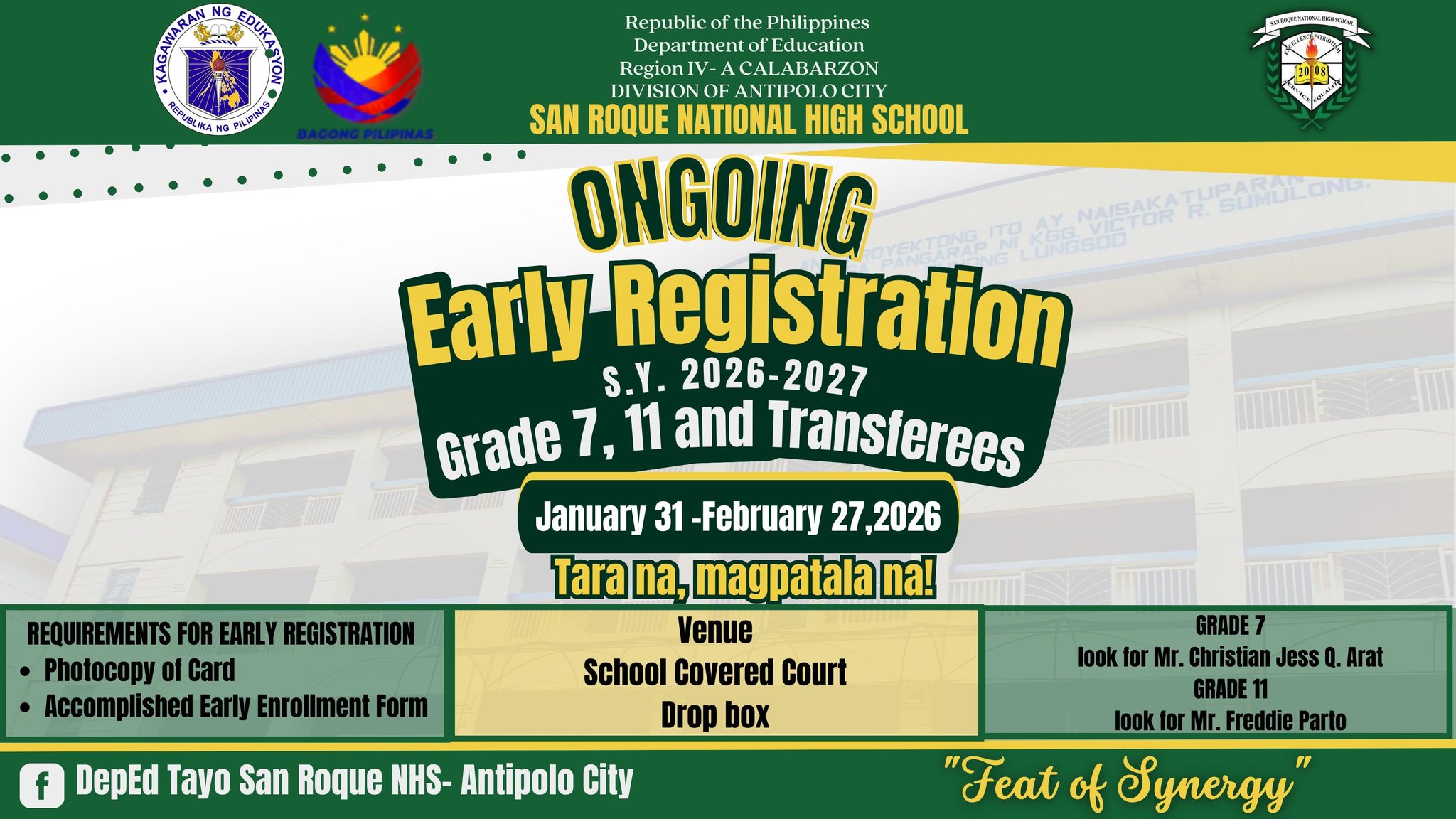 DepEd Tayo San... - DepEd Tayo San Roque NHS- Antipolo City