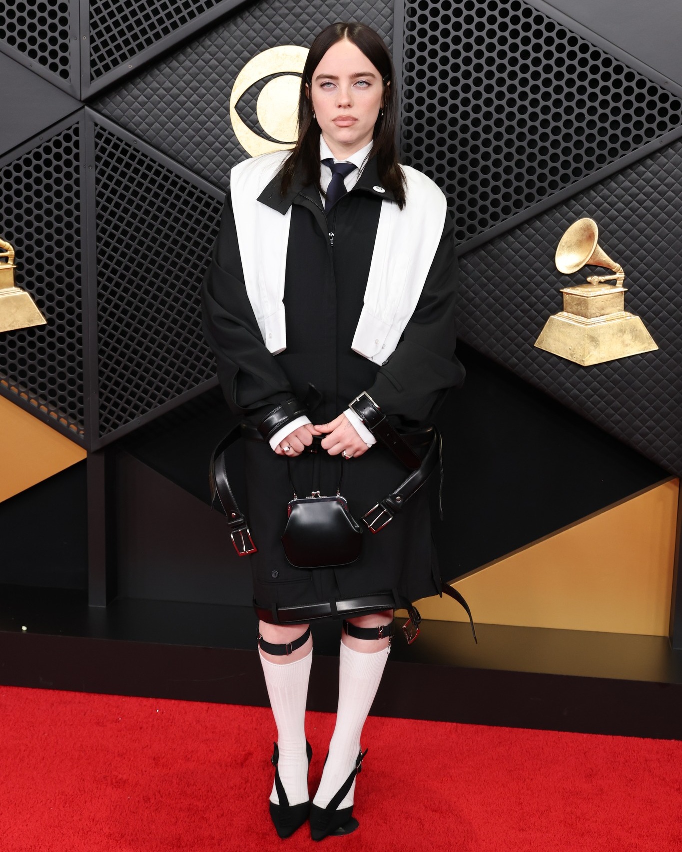 billie eilish black dress makes a stylish arrival on the #Grammys red carpet! 🖤🤍 See all the star fashions 🔗: http://extratv.com/photos/2026/01/29/grammys-2026-red-carpet Wedding Dress2X Boho Sheath Sleeveless Lace Cup Size:F