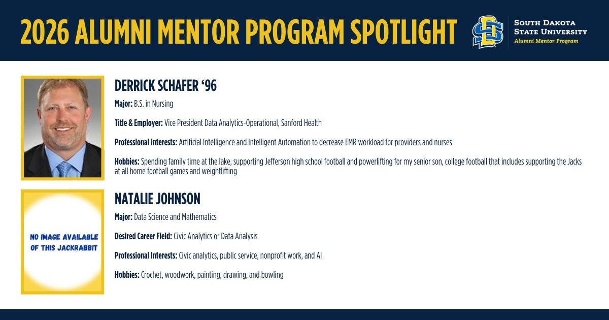 SDSU Alumni Mentor Program | Brookings SD