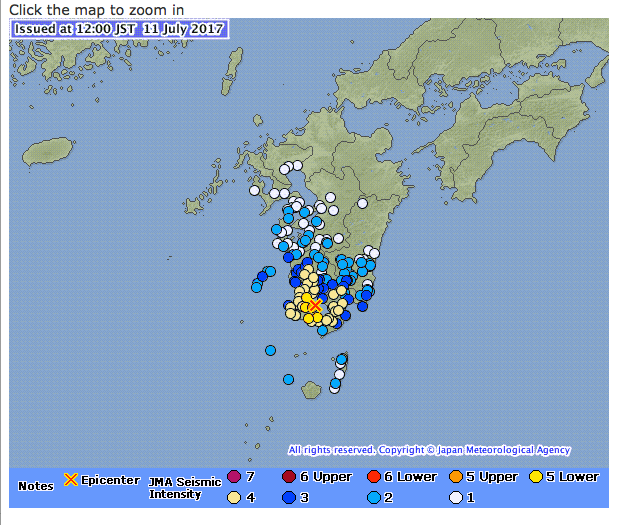 KumamotoEarthquake Several reports of damages due to the