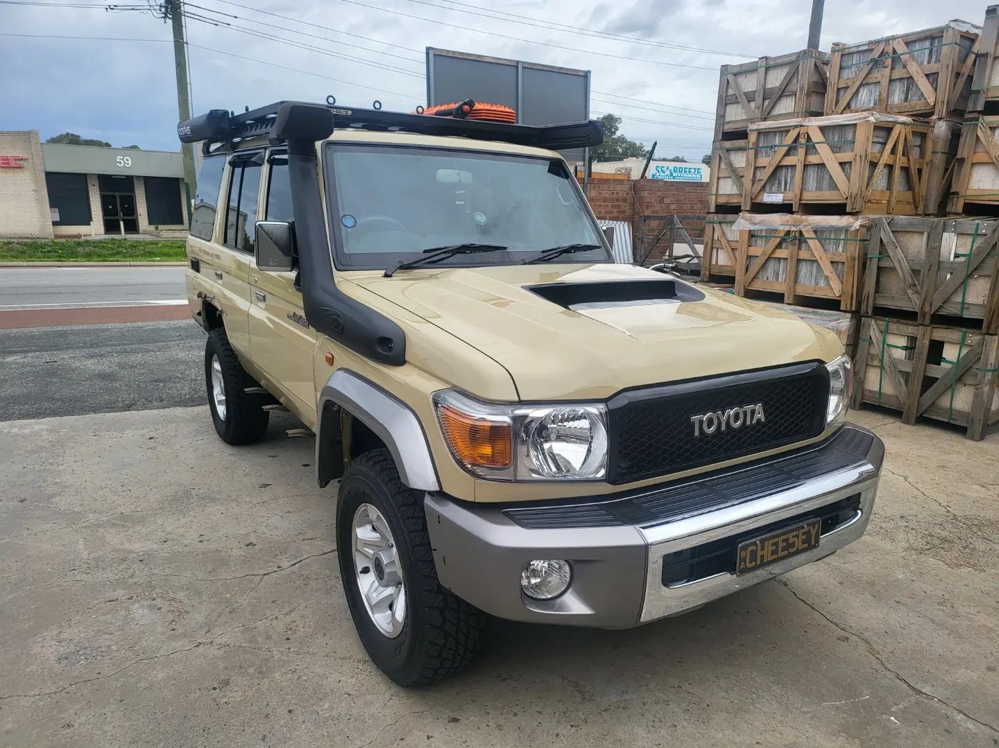 Cheesy landcruiser got some Raptor... - Raptor Coating WA