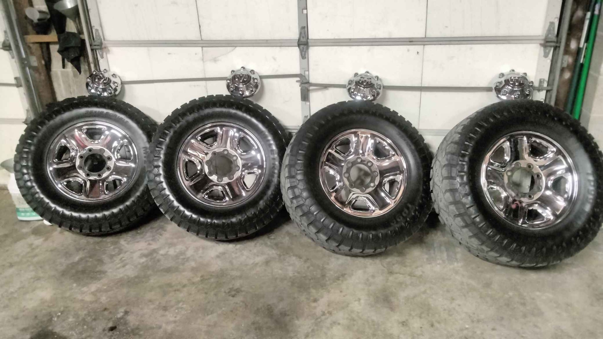 4 good tire's and chrome rims for a 2018 Ram [hidden information]/ 18 ...