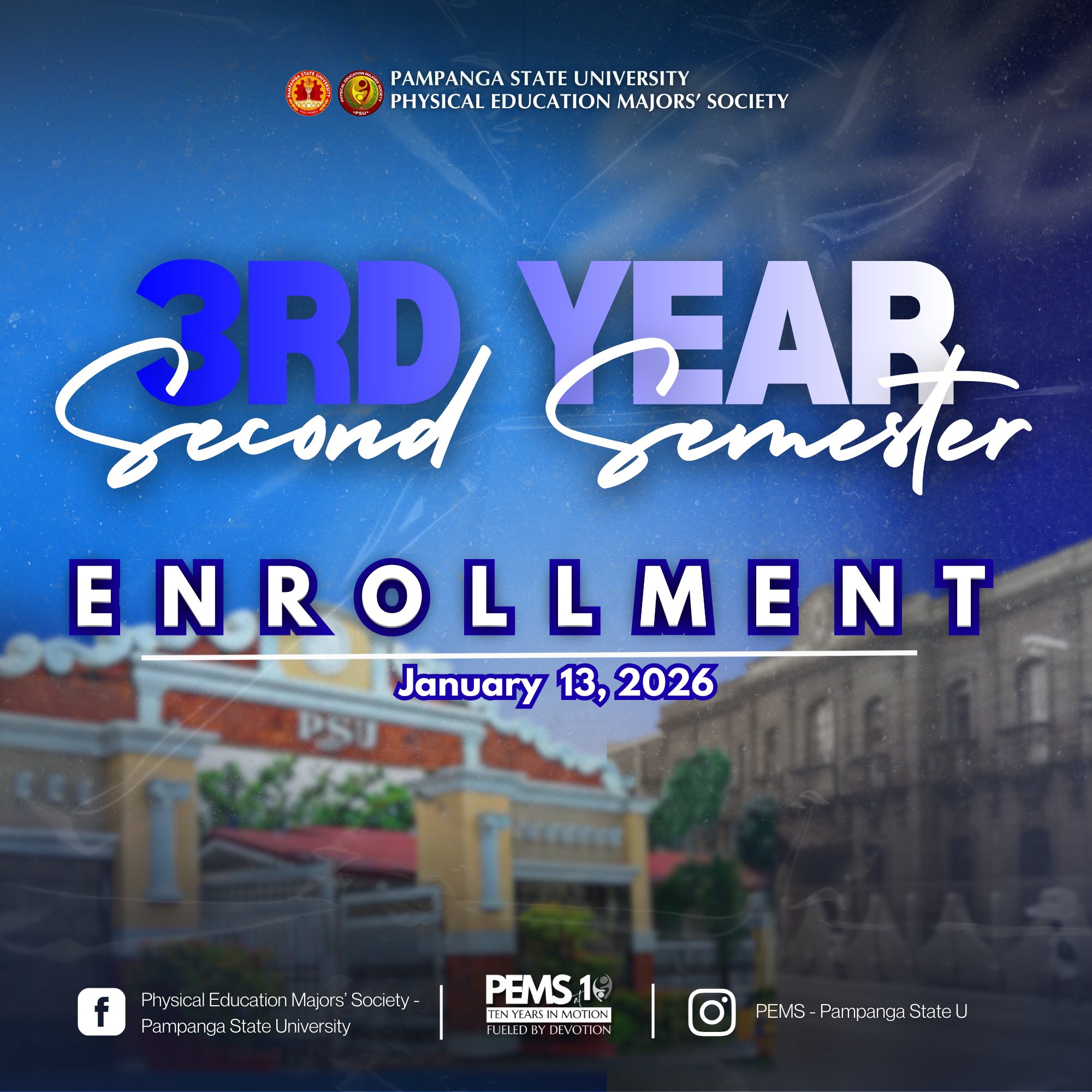 The enrollment of Third-Year Bachelor of Physical Education (BPEd ...